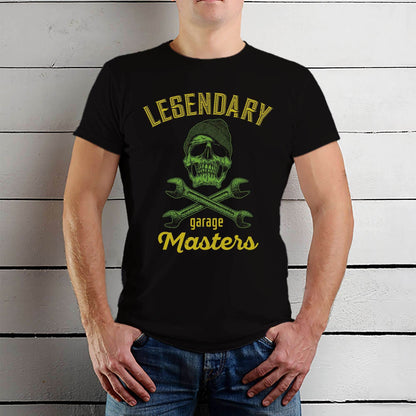 LEGENDARY garage Masters - Unisex Round Neck Regular Fit 100% Combed Cotton Half Sleeve T-Shirt - Mojilo Mart