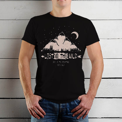 LOST IN THE WILD - Unisex Round Neck Regular Fit 100% Combed Cotton Half Sleeve T-Shirt - Mojilo Mart