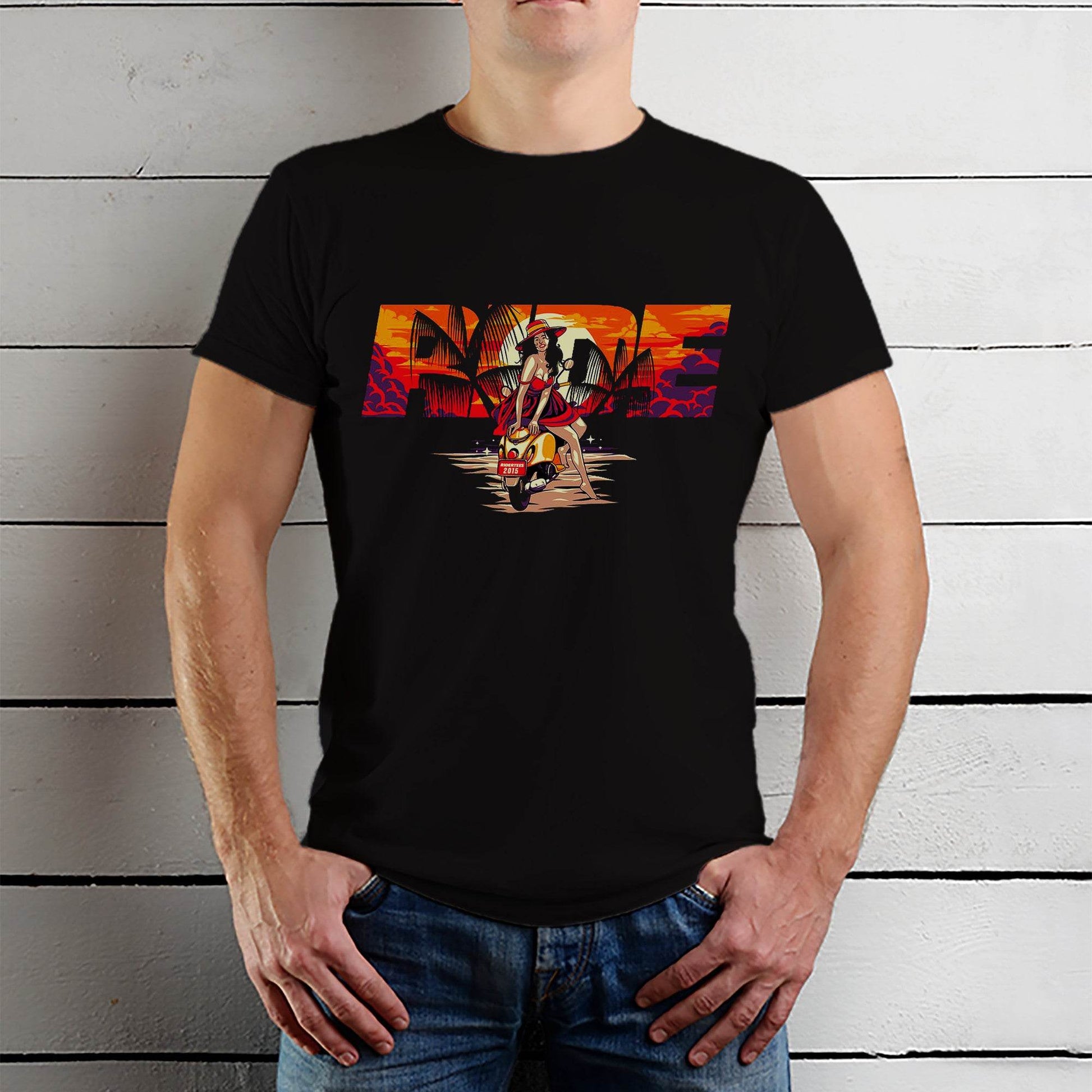 Live To Ride Half Sleeve - Unisex Round Neck Regular Fit 100% Combed Cotton Half Sleeve T-Shirt - Mojilo Mart