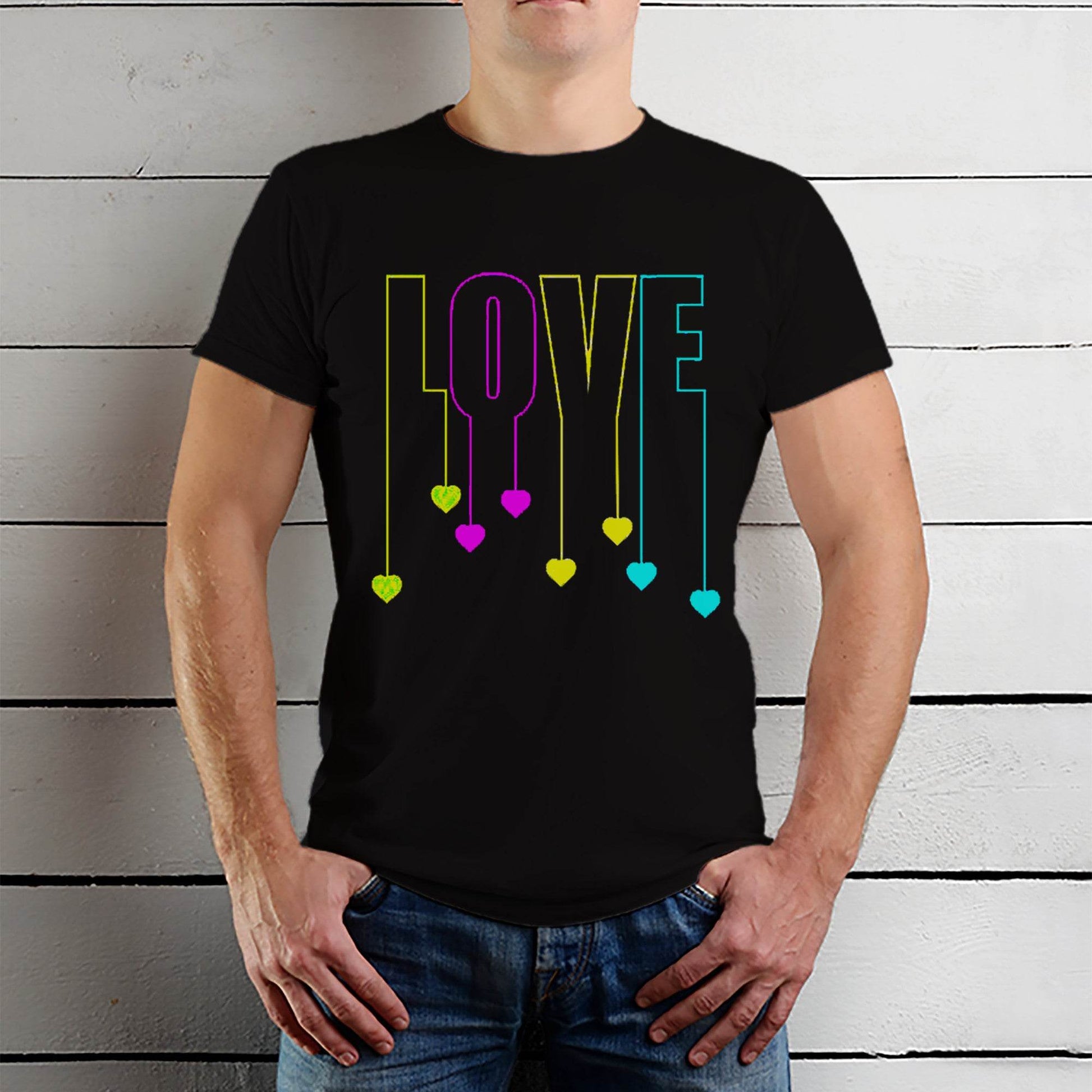 Love Designed - Unisex Round Neck Regular Fit 100% Combed Cotton Half Sleeve T-Shirt - Mojilo Mart