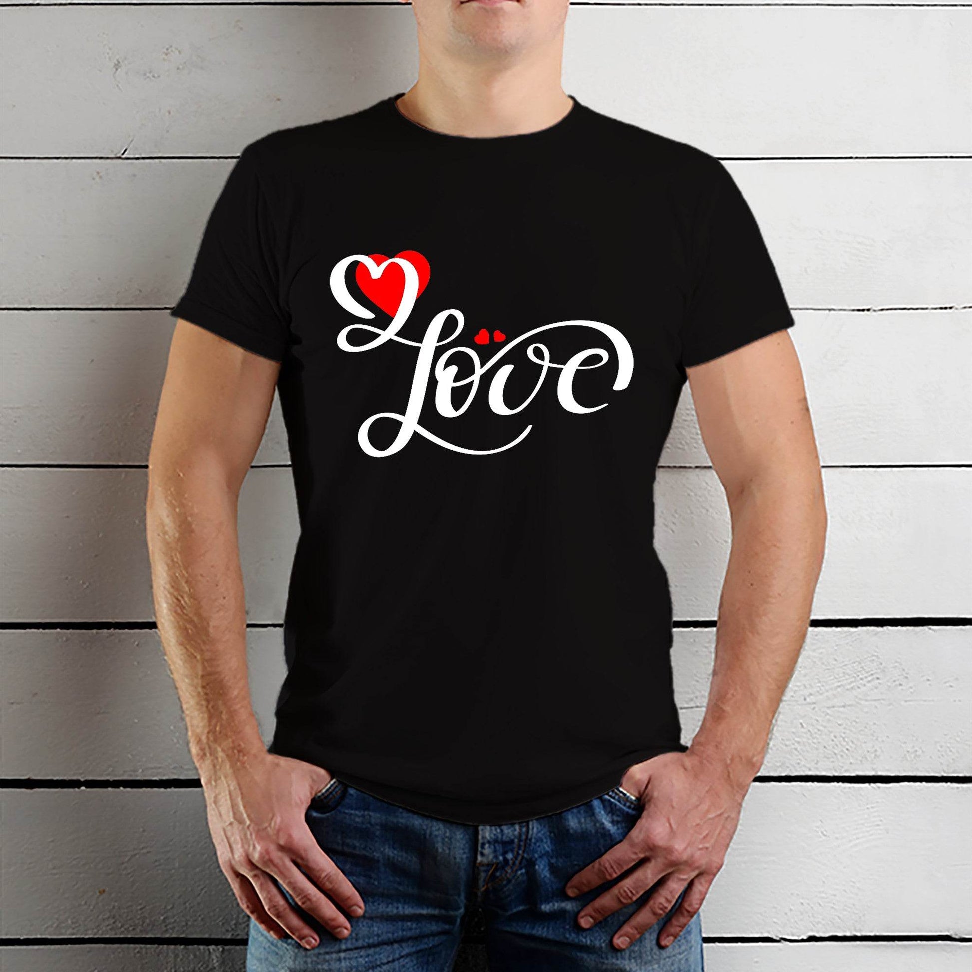 Love Encouraging Tee - Unisex Round Neck Regular Fit 100% Combed Cotton Half Sleeve T-Shirt - Mojilo Mart