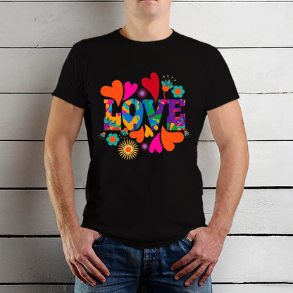 Love TShirt Perfect - Unisex Round Neck Regular Fit 100% Combed Cotton Half Sleeve T-Shirt - Mojilo Mart