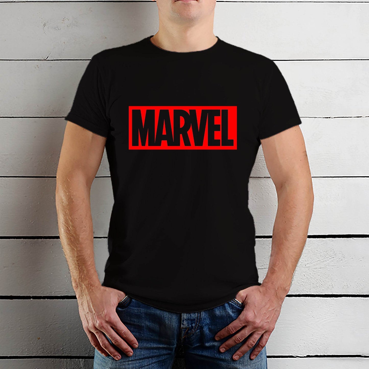 Marvel - Unisex Round Neck Regular Fit 100% Combed Cotton Half Sleeve T-Shirt - Mojilo Mart