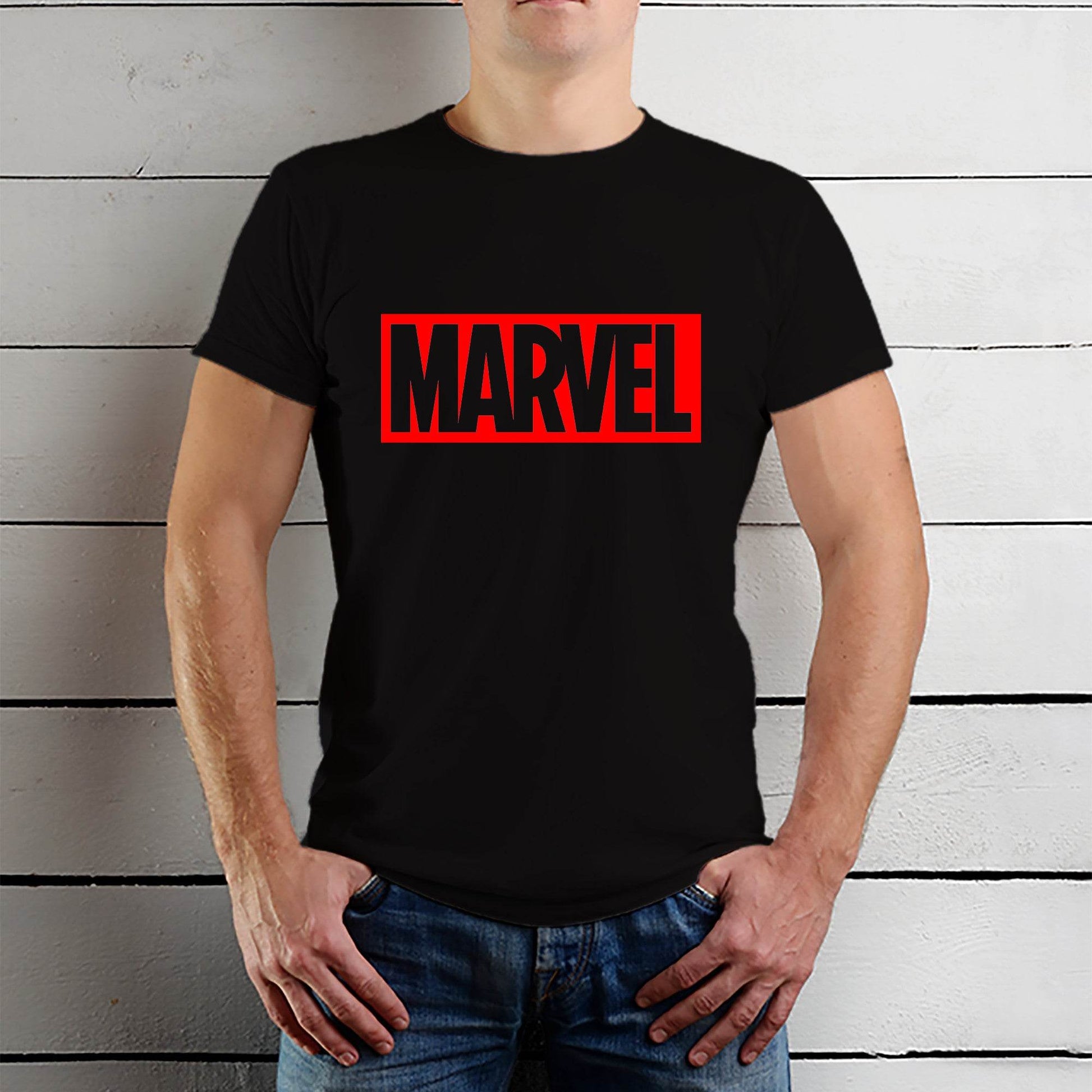 Marvel - Unisex Round Neck Regular Fit 100% Combed Cotton Half Sleeve T-Shirt - Mojilo Mart