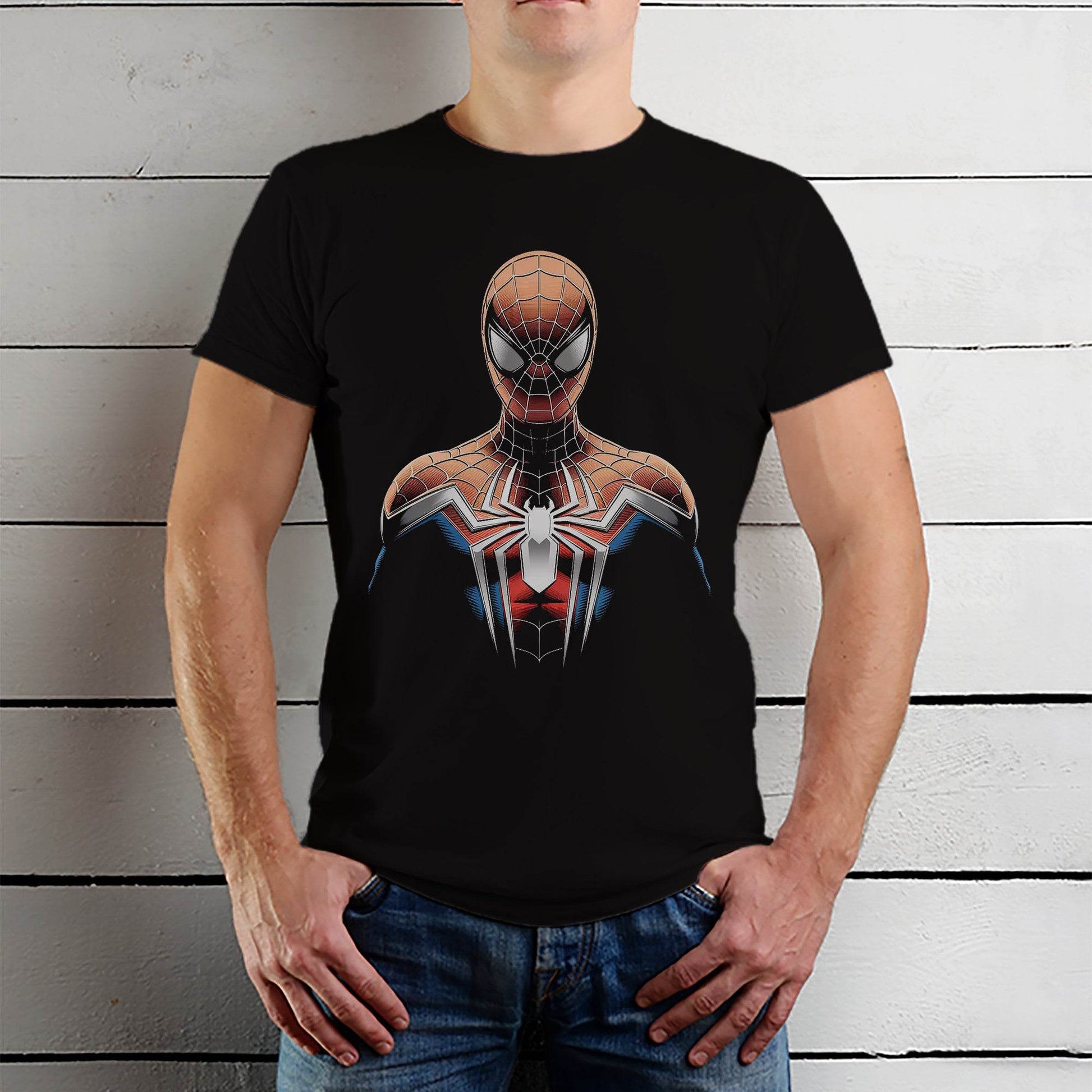Marvel's Spider-Man - Unisex Round Neck Regular Fit 100% Combed Cotton Half Sleeve T-Shirt - Mojilo Mart