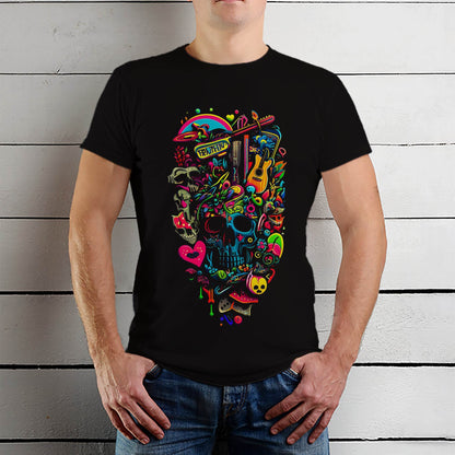 Music Bomb epic Bold Colors - Unisex Round Neck Regular Fit 100% Combed Cotton Half Sleeve T-Shirt - Mojilo Mart