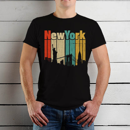 New York - Unisex Round Neck Regular Fit 100% Combed Cotton Half Sleeve T-Shirt - Mojilo Mart