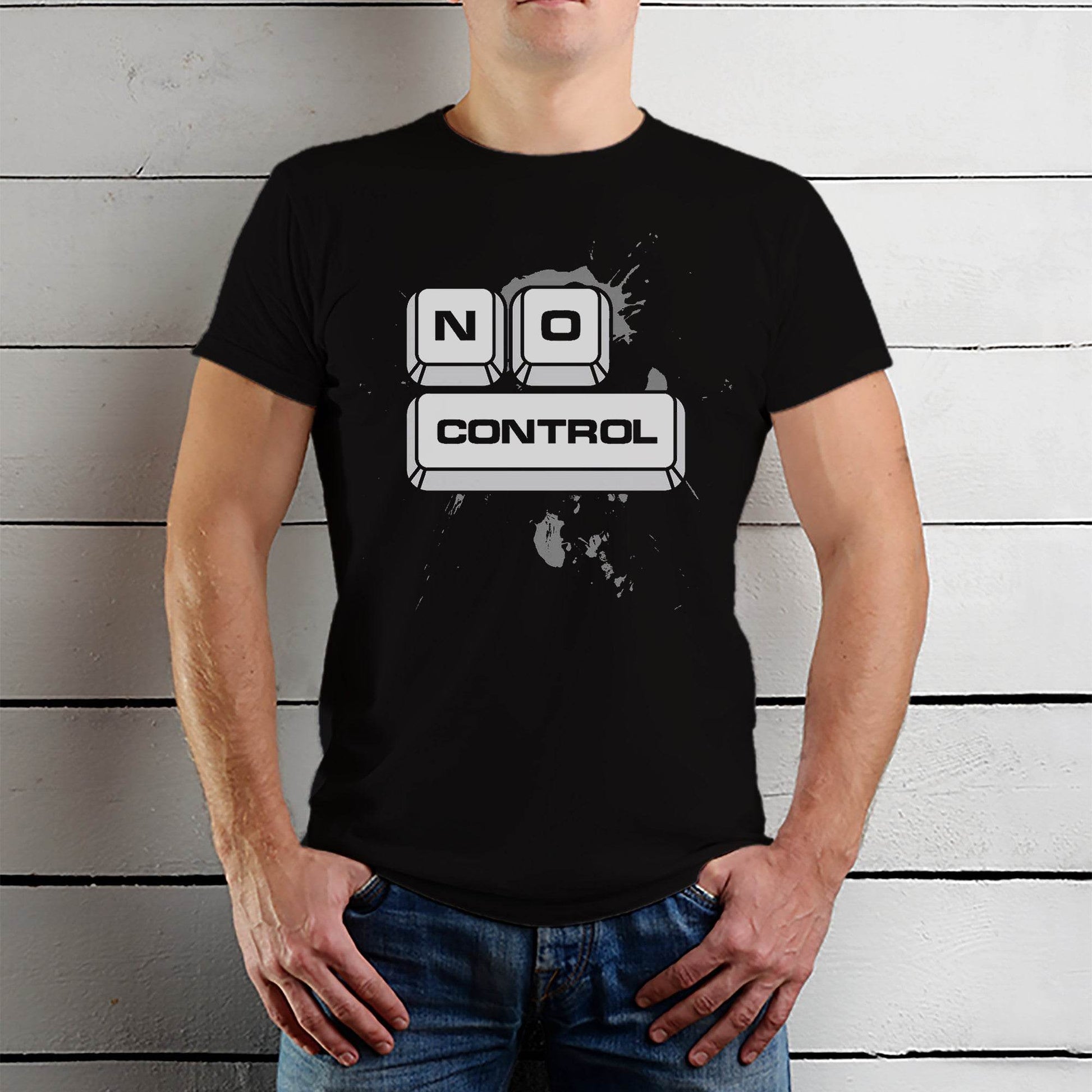 ON CONTROL - Unisex Round Neck Regular Fit 100% Combed Cotton Half Sleeve T-Shirt - Mojilo Mart