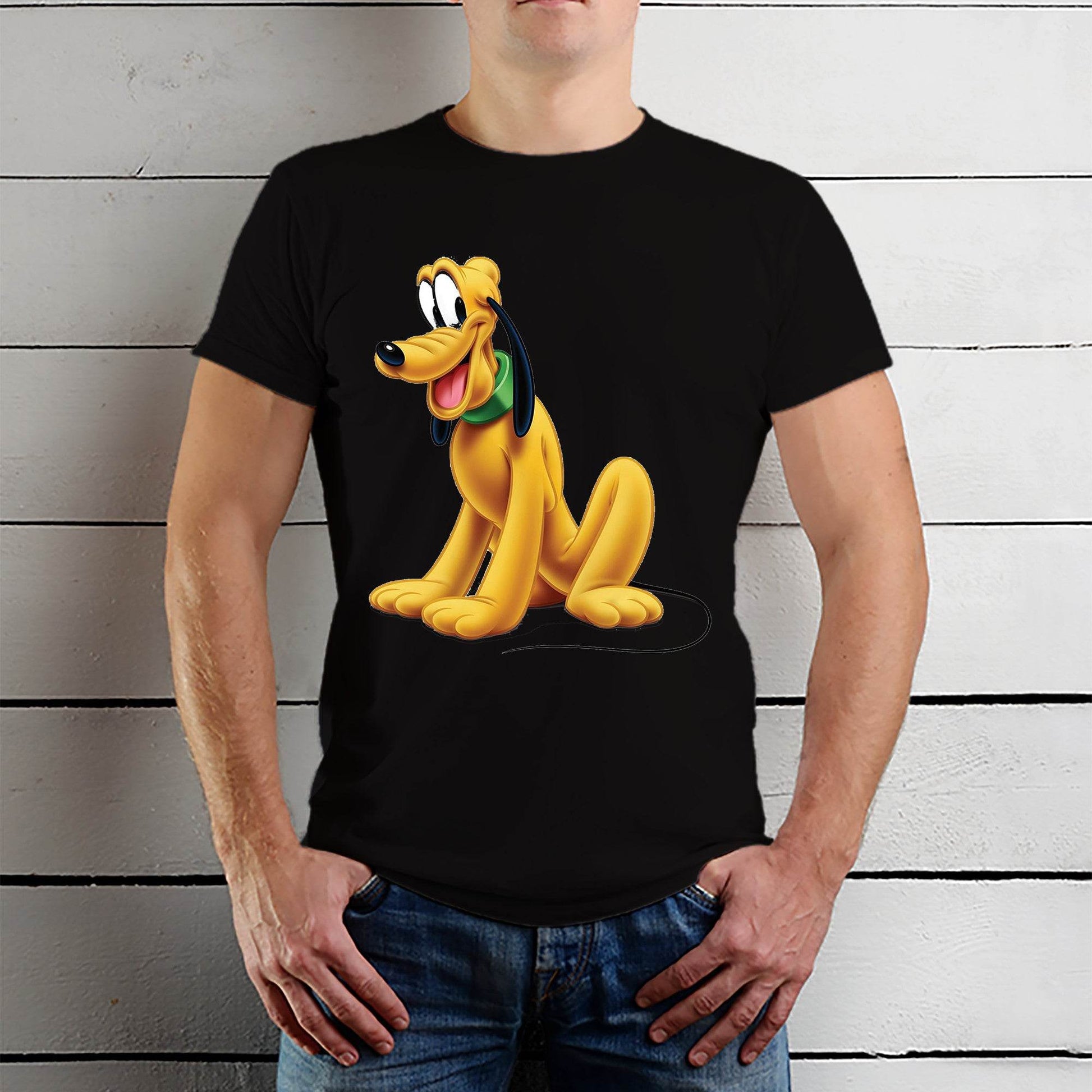 Pluto Printed - Unisex Round Neck Regular Fit 100% Combed Cotton Half Sleeve T-Shirt - Mojilo Mart