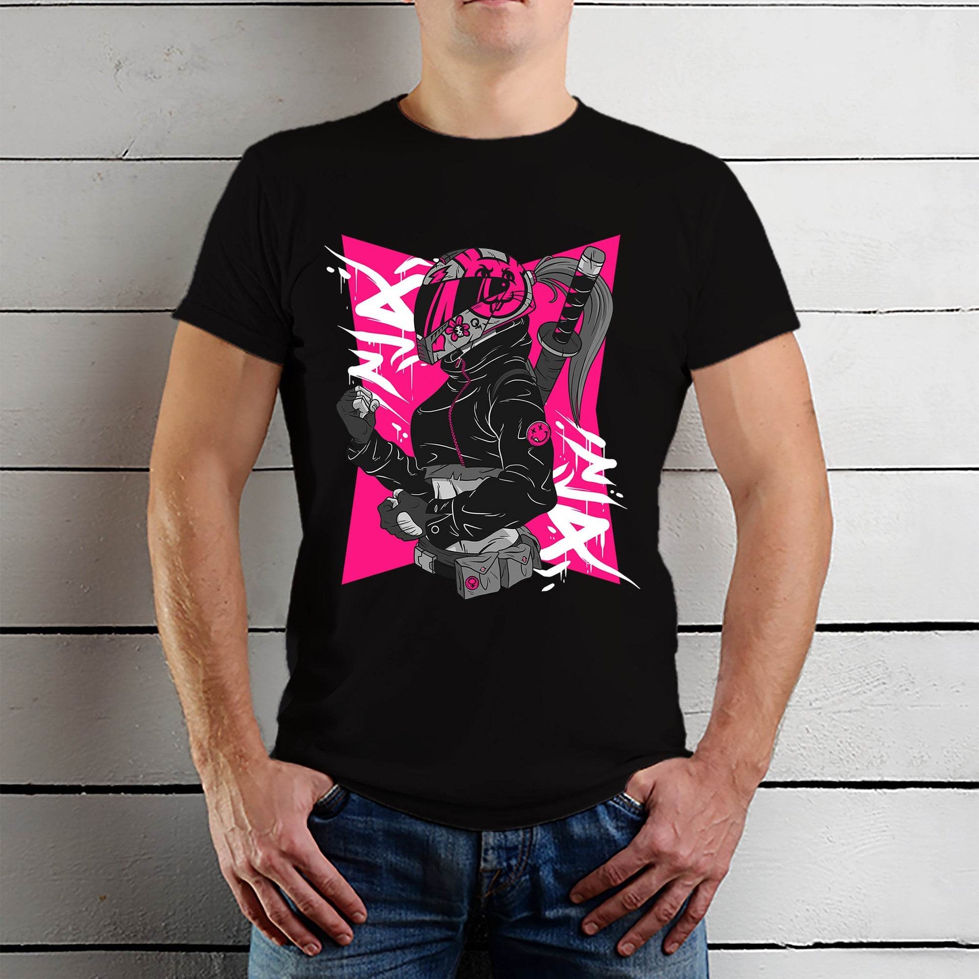 Ready Anime Motorcycle - Unisex Round Neck Regular Fit 100% Combed Cotton Half Sleeve T-Shirt - Mojilo Mart