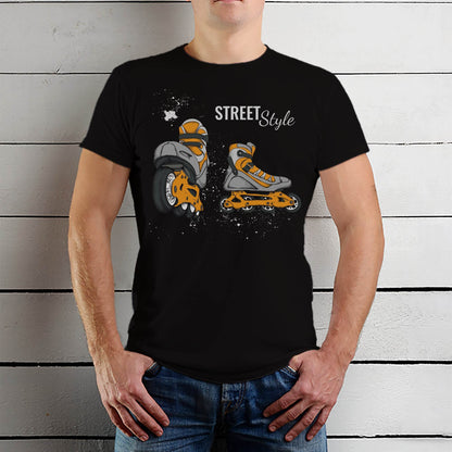 STREET Style Print - Unisex Round Neck Regular Fit 100% Combed Cotton Half Sleeve T-Shirt - Mojilo Mart