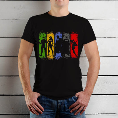 Super Heroes Fun - Unisex Round Neck Regular Fit 100% Combed Cotton Half Sleeve T-Shirt - Mojilo Mart