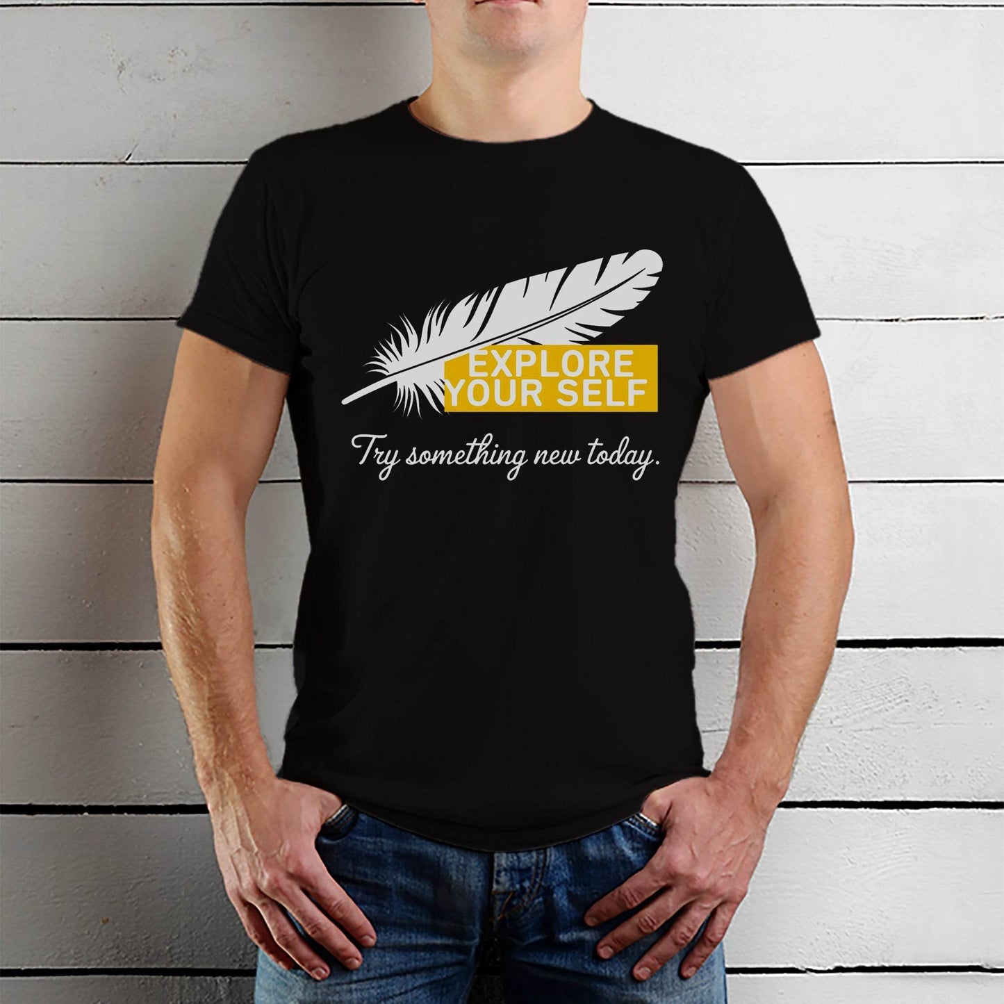 Explore Your Self - Unisex Round Neck Regular Fit 100% Combed Cotton Half Sleeve T-Shirt - Mojilo Mart
