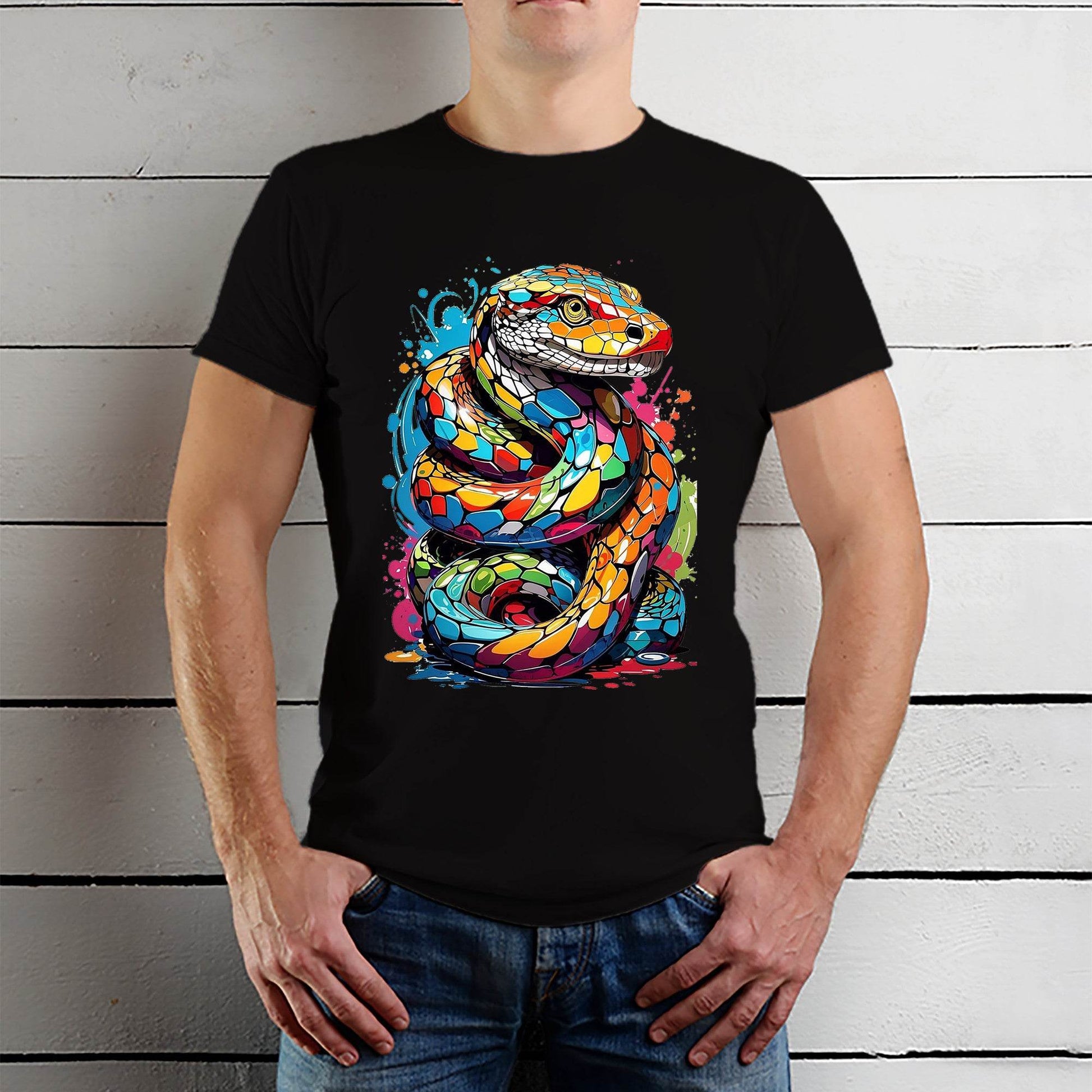 Snake the 12 zodiac signs Essential - Unisex Round Neck Regular Fit 100% Combed Cotton Half Sleeve T-Shirt - Mojilo Mart