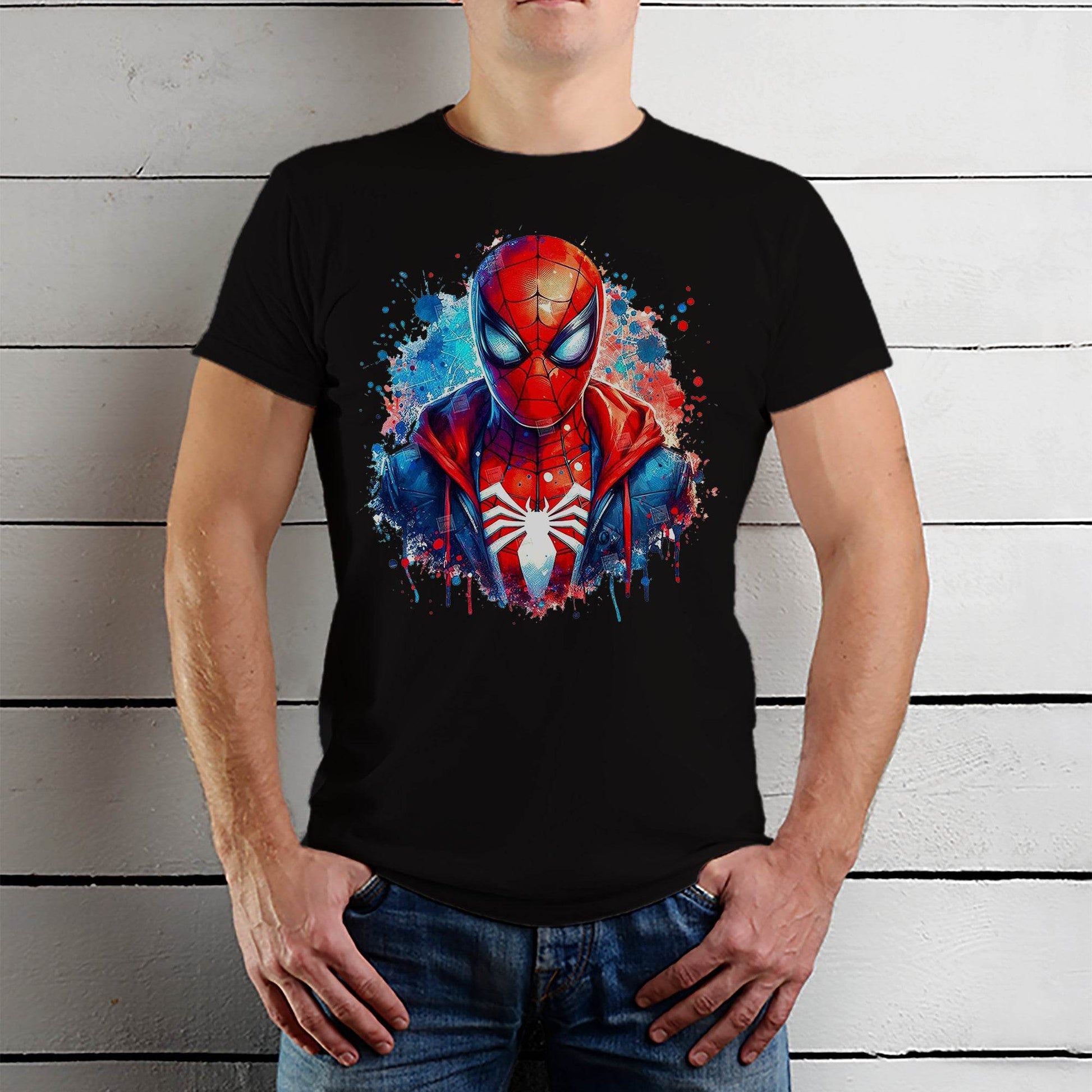 Spiderman Superheroes - Unisex Round Neck Regular Fit 100% Combed Cotton Half Sleeve T-Shirt - Mojilo Mart