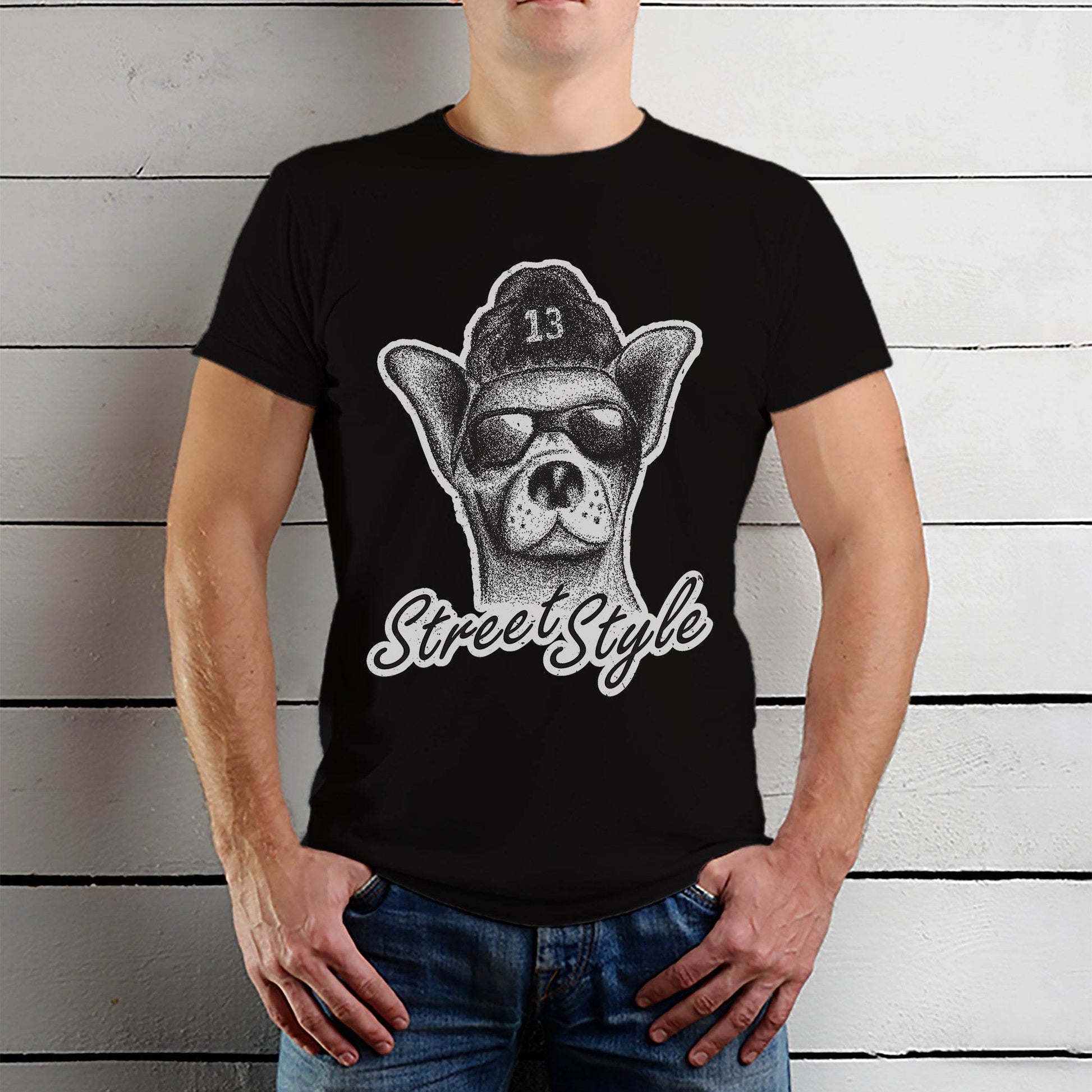 Street Style - Unisex Round Neck Regular Fit 100% Combed Cotton Half Sleeve T-Shirt - Mojilo Mart