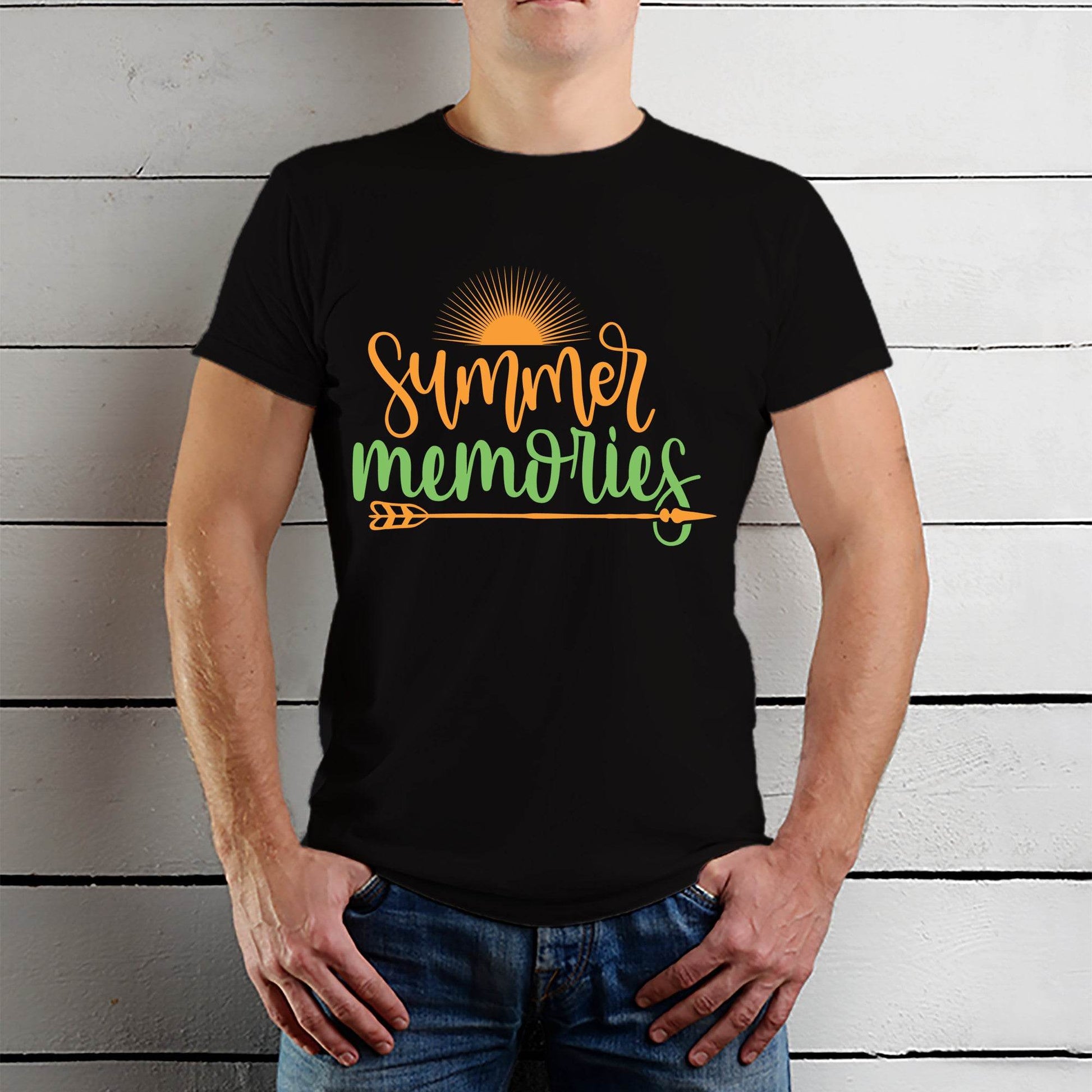 Summer Memories - Unisex Round Neck Regular Fit 100% Combed Cotton Half Sleeve T-Shirt - Mojilo Mart