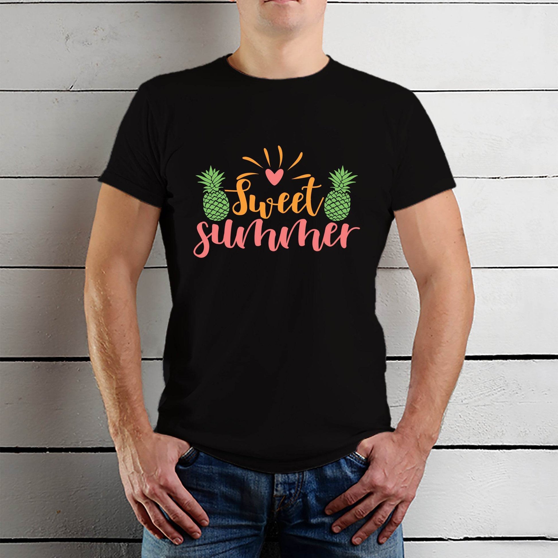 Sunshine Mixed With A Little Hurricane - Unisex Round Neck Regular Fit 100% Combed Cotton Half Sleeve T-Shirt - Mojilo Mart