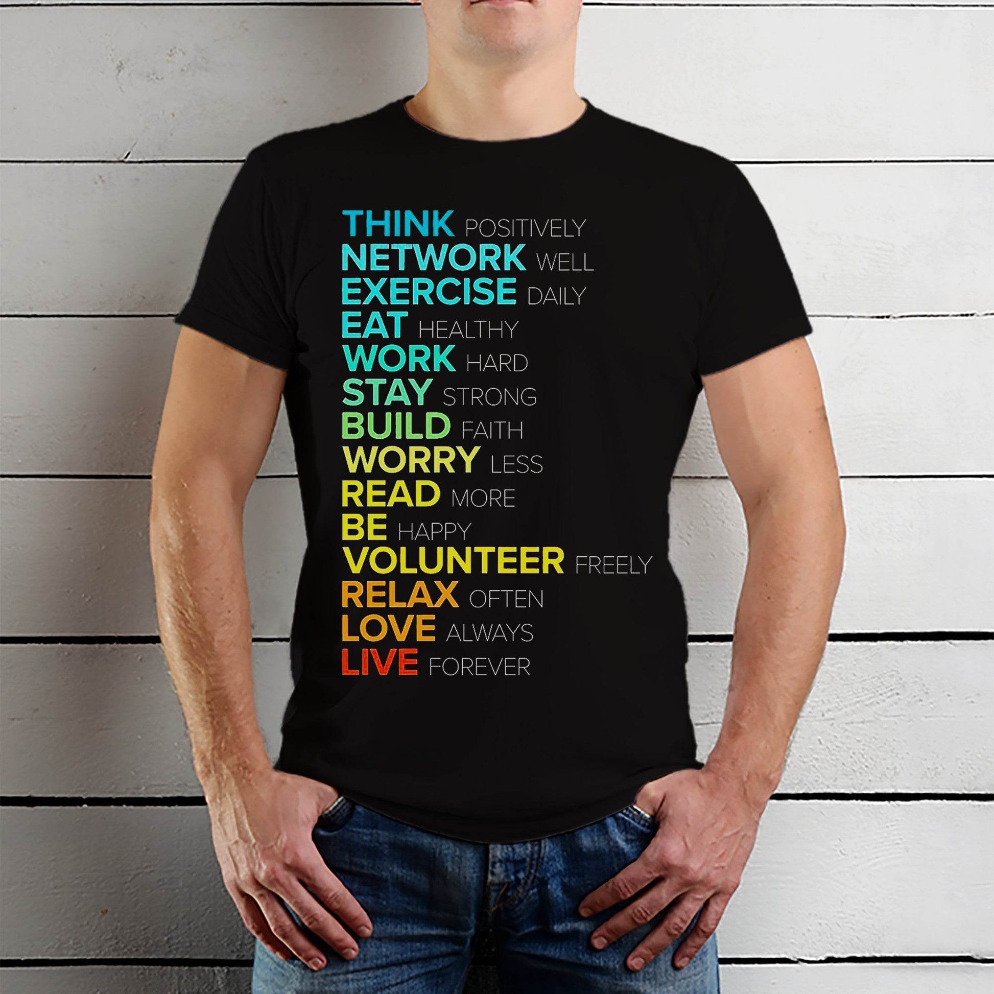 THINK POSITIVELY NETWORK - Unisex Round Neck Regular Fit 100% Combed Cotton Half Sleeve T-Shirt - Mojilo Mart