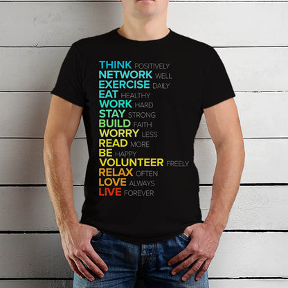 THINK POSITIVELY NETWORK - Unisex Round Neck Regular Fit 100% Combed Cotton Half Sleeve T-Shirt - Mojilo Mart
