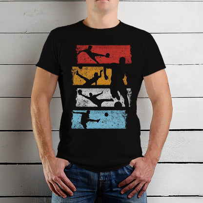 Vintage Volleyball Player Beach - Unisex Round Neck Regular Fit 100% Combed Cotton Half Sleeve T-Shirt - Mojilo Mart