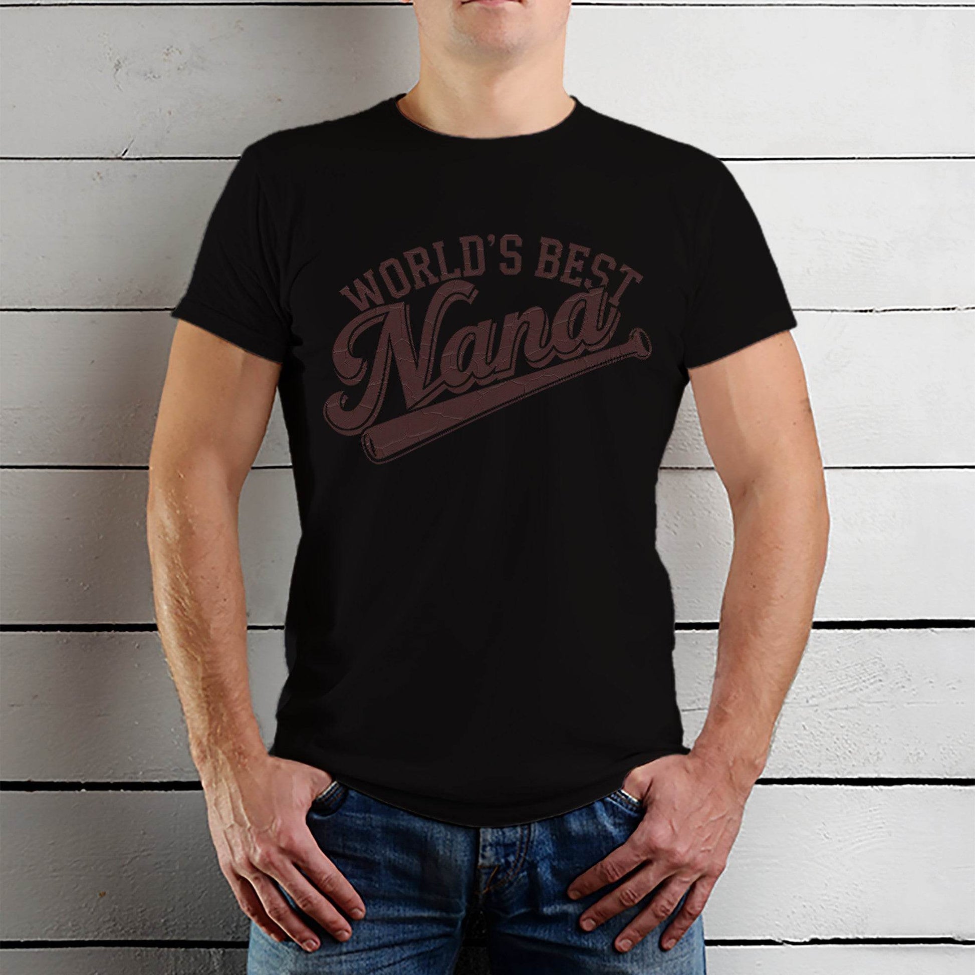 WORLD'S BEST Nana - Unisex Round Neck Regular Fit 100% Combed Cotton Half Sleeve T-Shirt - Mojilo Mart
