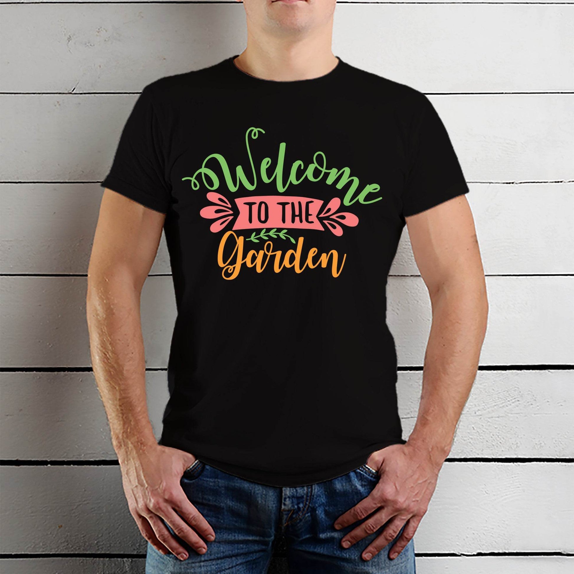 Welcome to the Garden - Unisex Round Neck Regular Fit 100% Combed Cotton Half Sleeve T-Shirt - Mojilo Mart