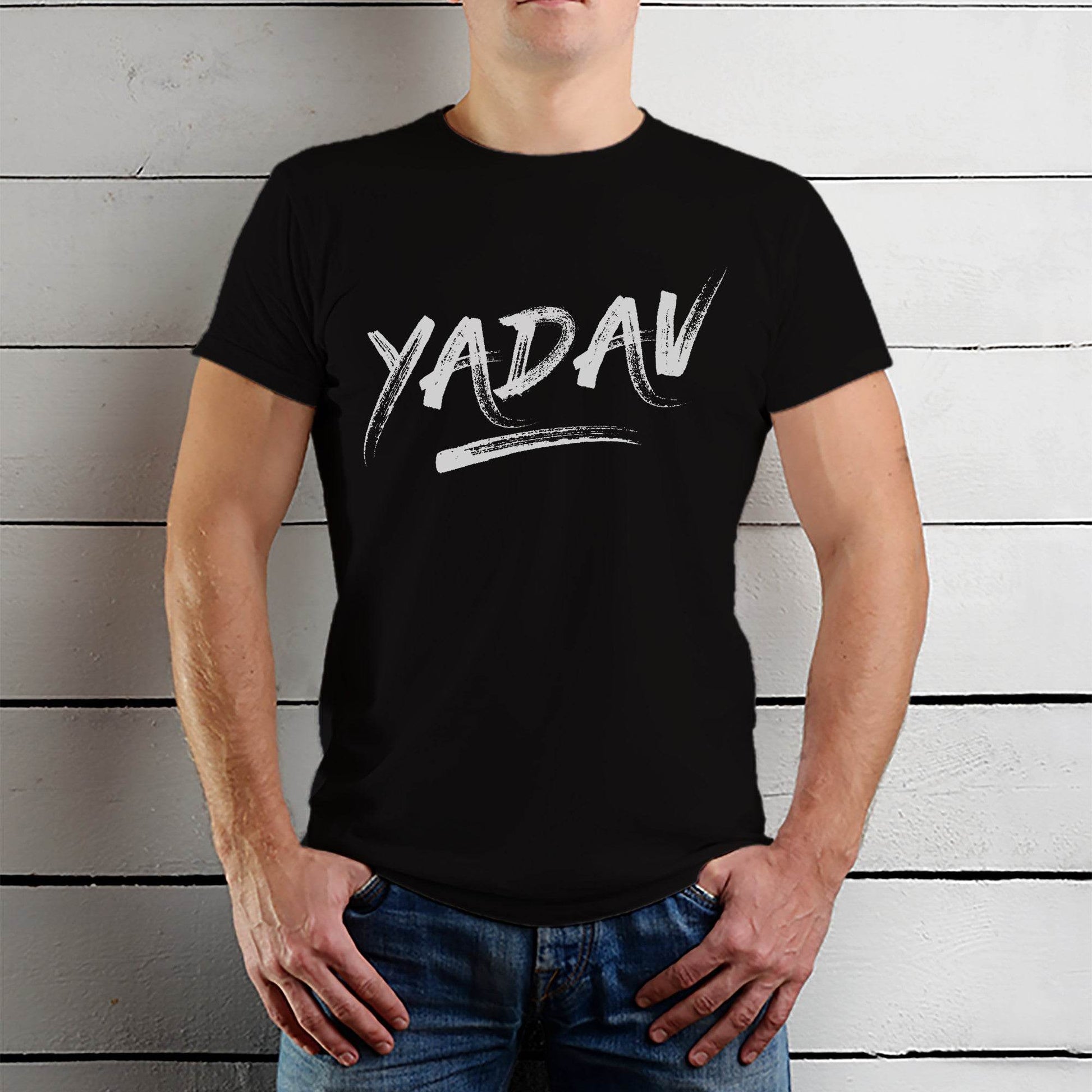 Yadav - Unisex Round Neck Regular Fit 100% Combed Cotton Half Sleeve T-Shirt - Mojilo Mart