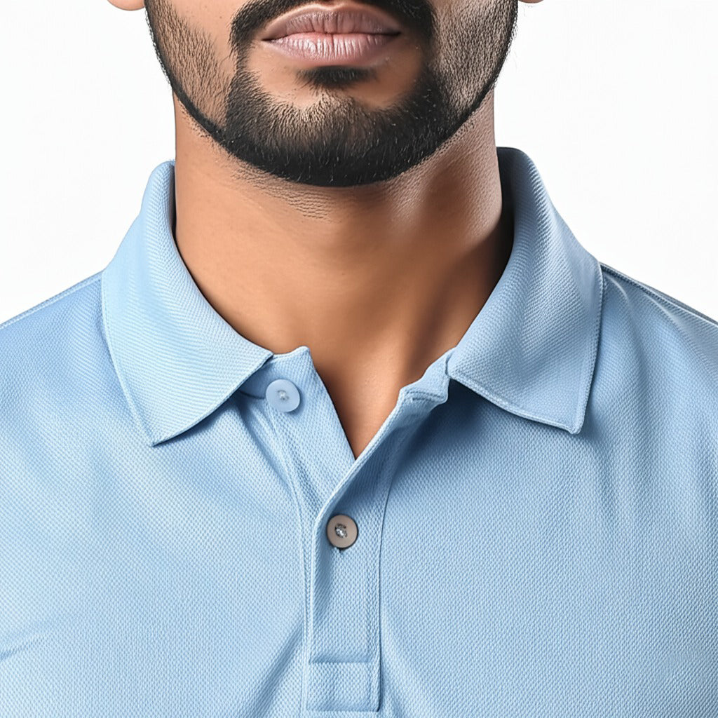 Men Polo Neck Cotton T-Shirt with DTF Printing and custom Tshirt Logo Design