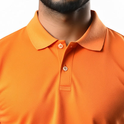 Men Polo Neck Cotton T-Shirt with DTF Printing and custom Tshirt Logo Design