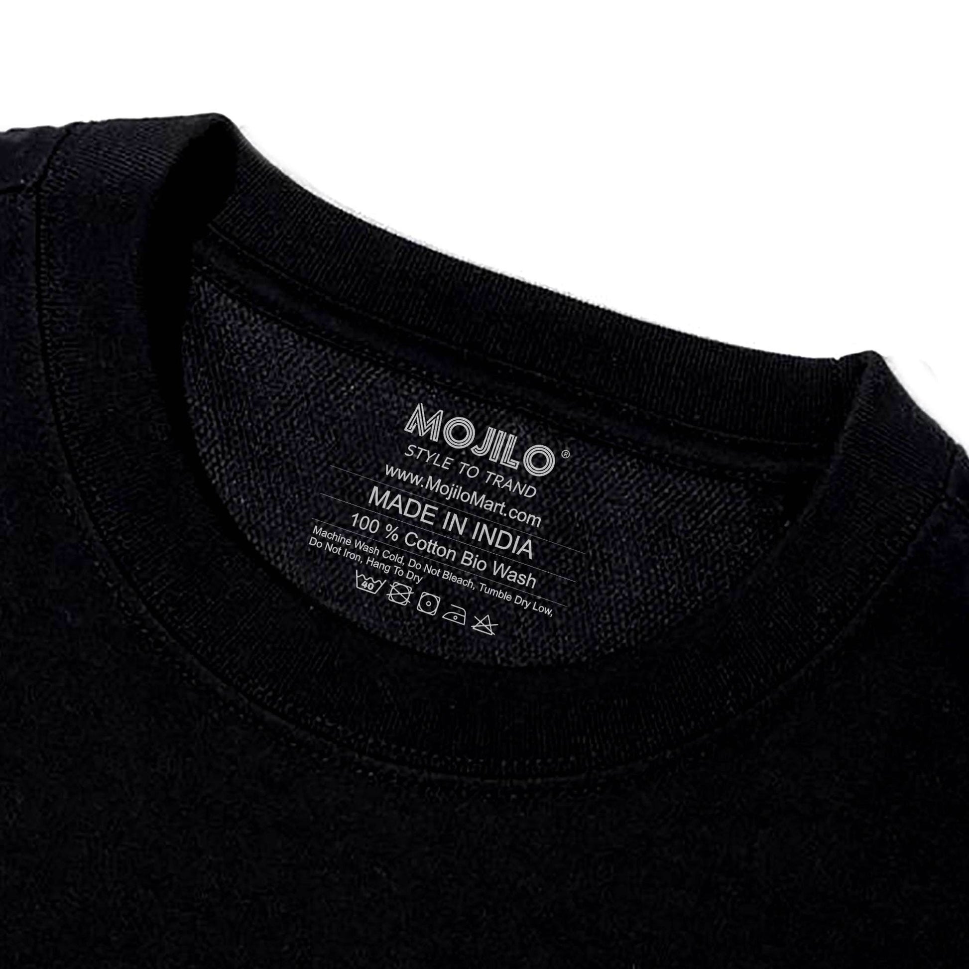 5TH - Unisex Round Neck Regular Fit 100% Combed Cotton Half Sleeve T-Shirt - Mojilo Mart