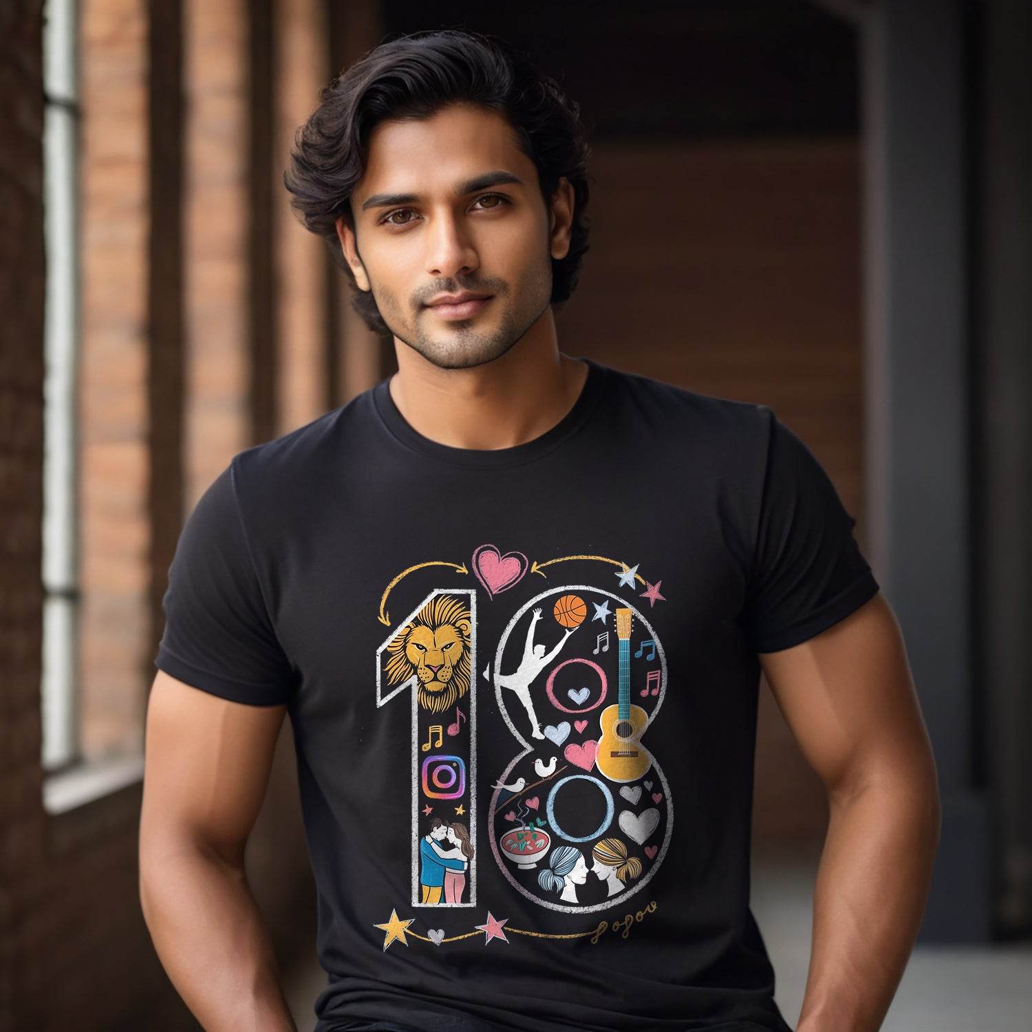 Let's party i'm turning 18 festive birthday t shirts - Unisex Round Neck Regular Fit 100% Combed Cotton Half Sleeve T-Shirt - Mojilo Mart