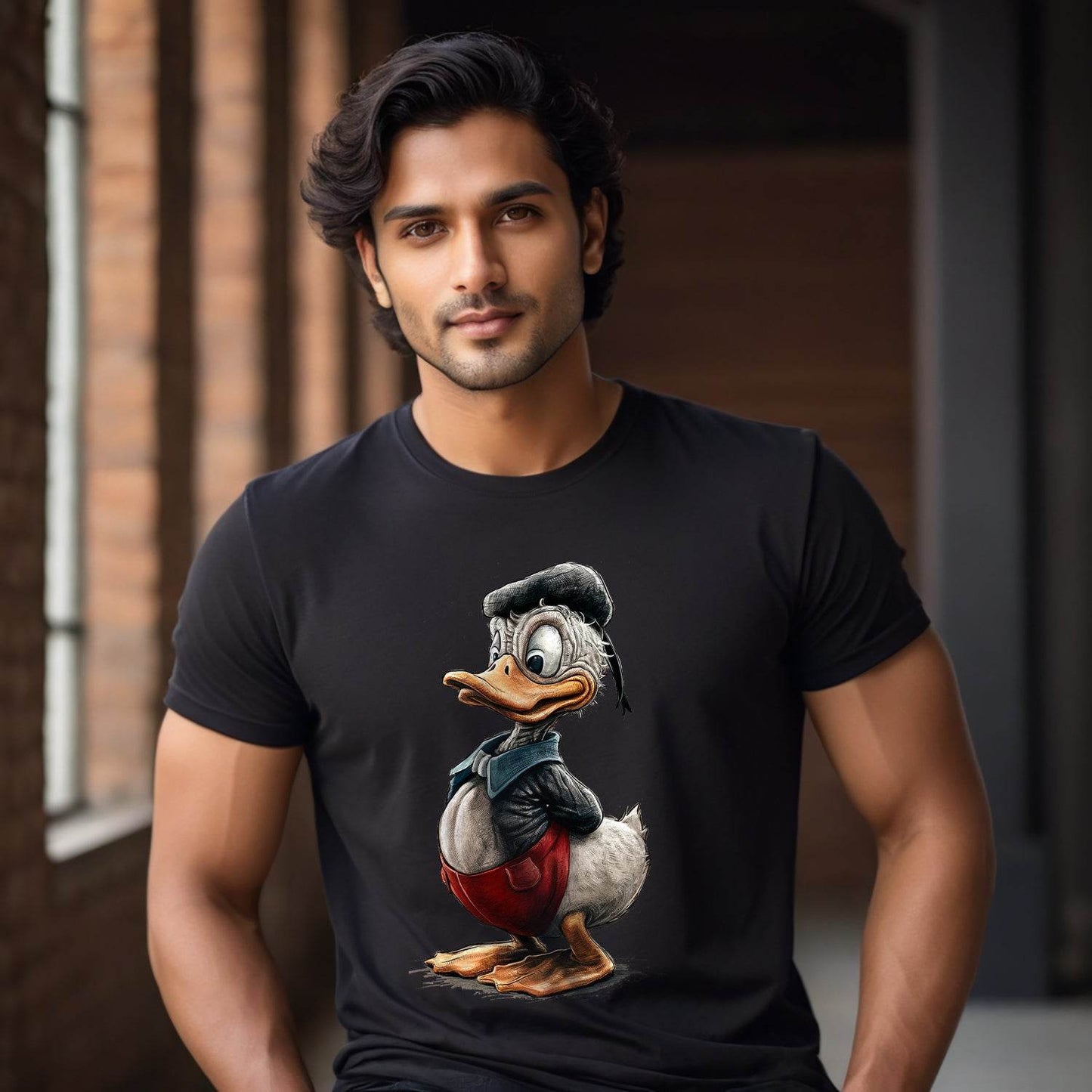 Disney Characters Donald Duck - Unisex Round Neck Regular Fit 100% Combed Cotton Half Sleeve T-Shirt - Mojilo Mart