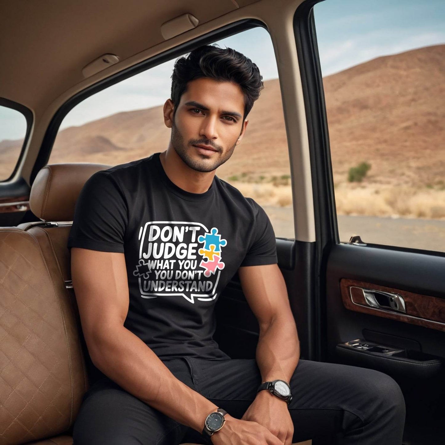 Don't Judge What You You Don't Understand - Unisex Round Neck Regular Fit 100% Combed Cotton Half Sleeve T-Shirt - Mojilo Mart