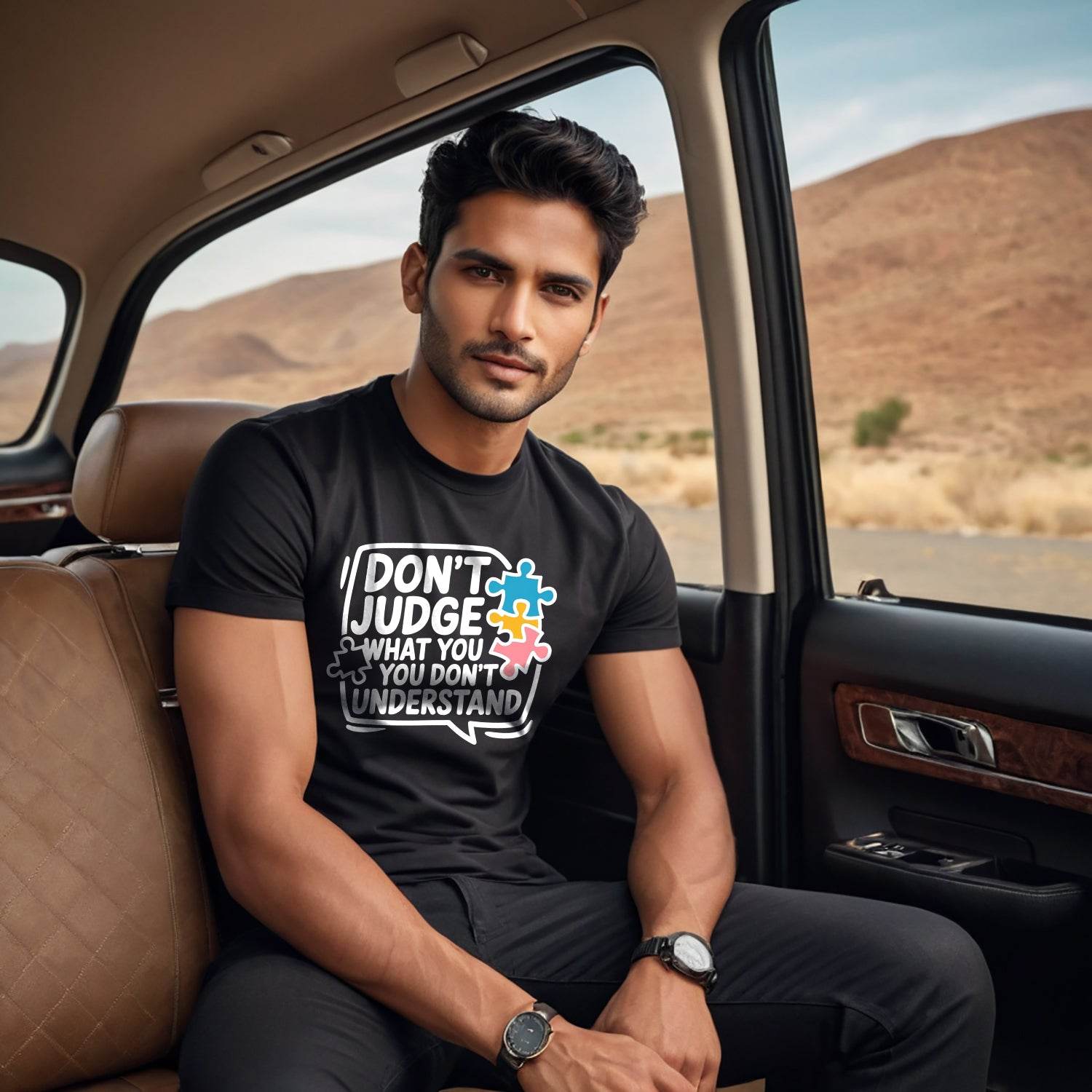 Don't Judge What You You Don't Understand - Unisex Round Neck Regular Fit 100% Combed Cotton Half Sleeve T-Shirt - Mojilo Mart