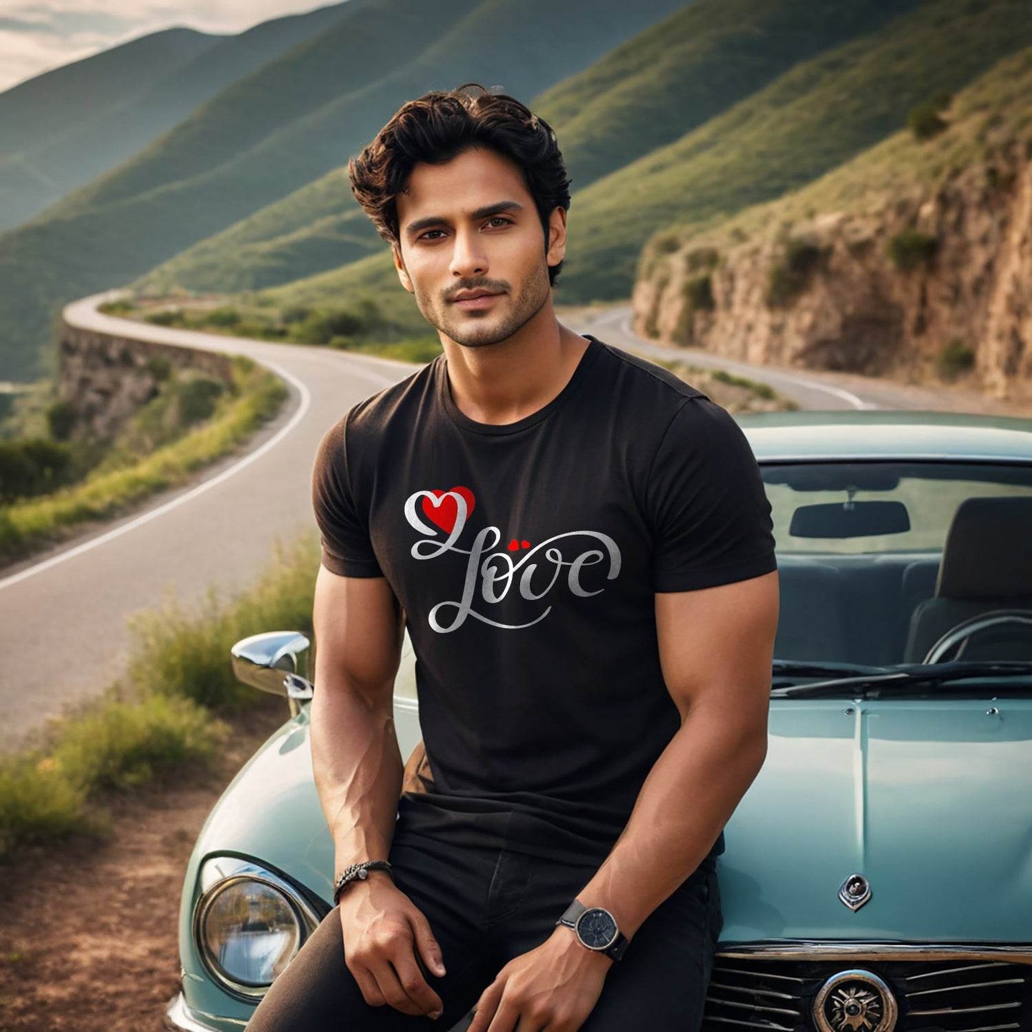 Love Encouraging Tee - Unisex Round Neck Regular Fit 100% Combed Cotton Half Sleeve T-Shirt - Mojilo Mart