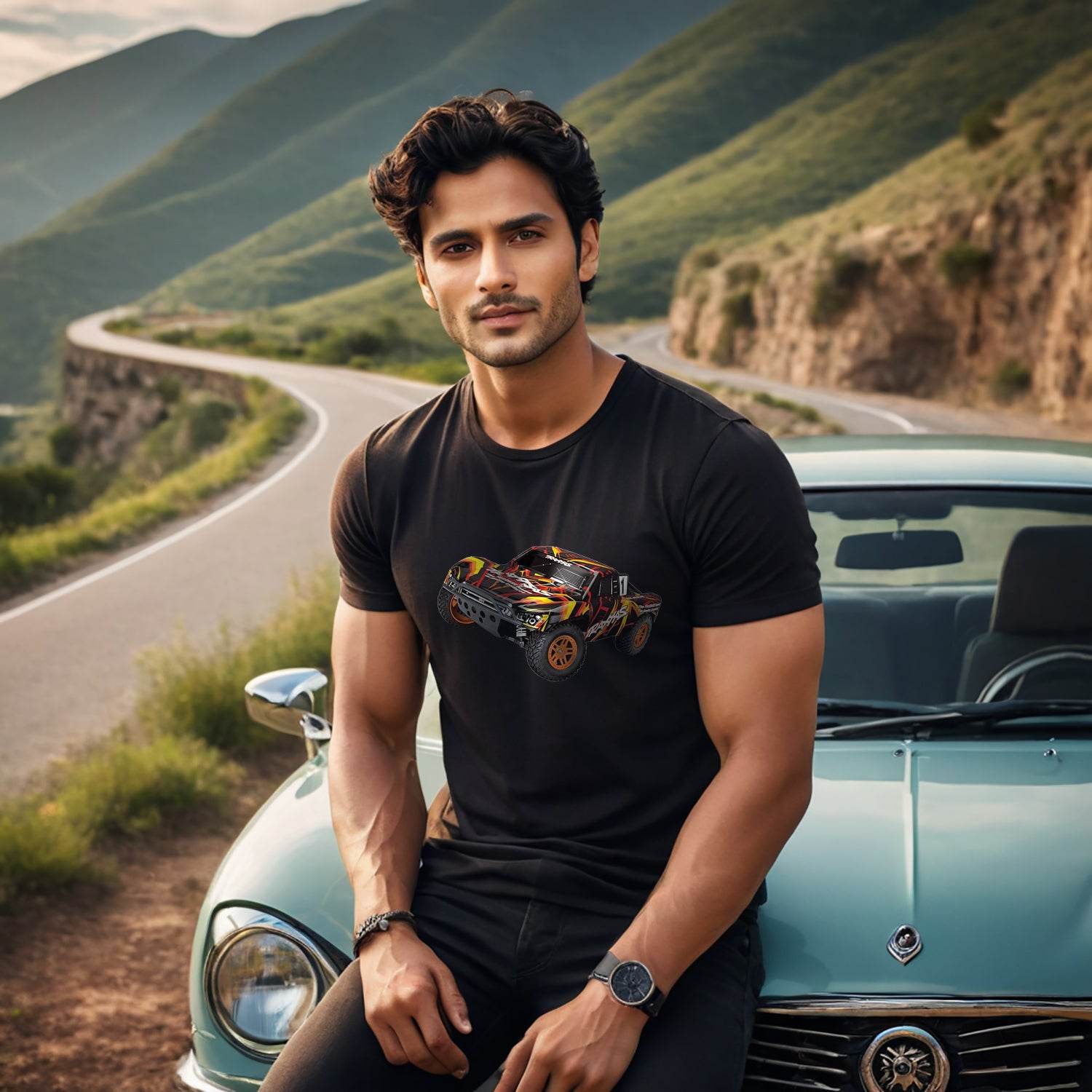 The Traxxas Slash - Unisex Round Neck Regular Fit 100% Combed Cotton Half Sleeve T-Shirt - Mojilo Mart