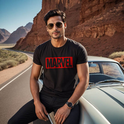 Marvel - Unisex Round Neck Regular Fit 100% Combed Cotton Half Sleeve T-Shirt - Mojilo Mart