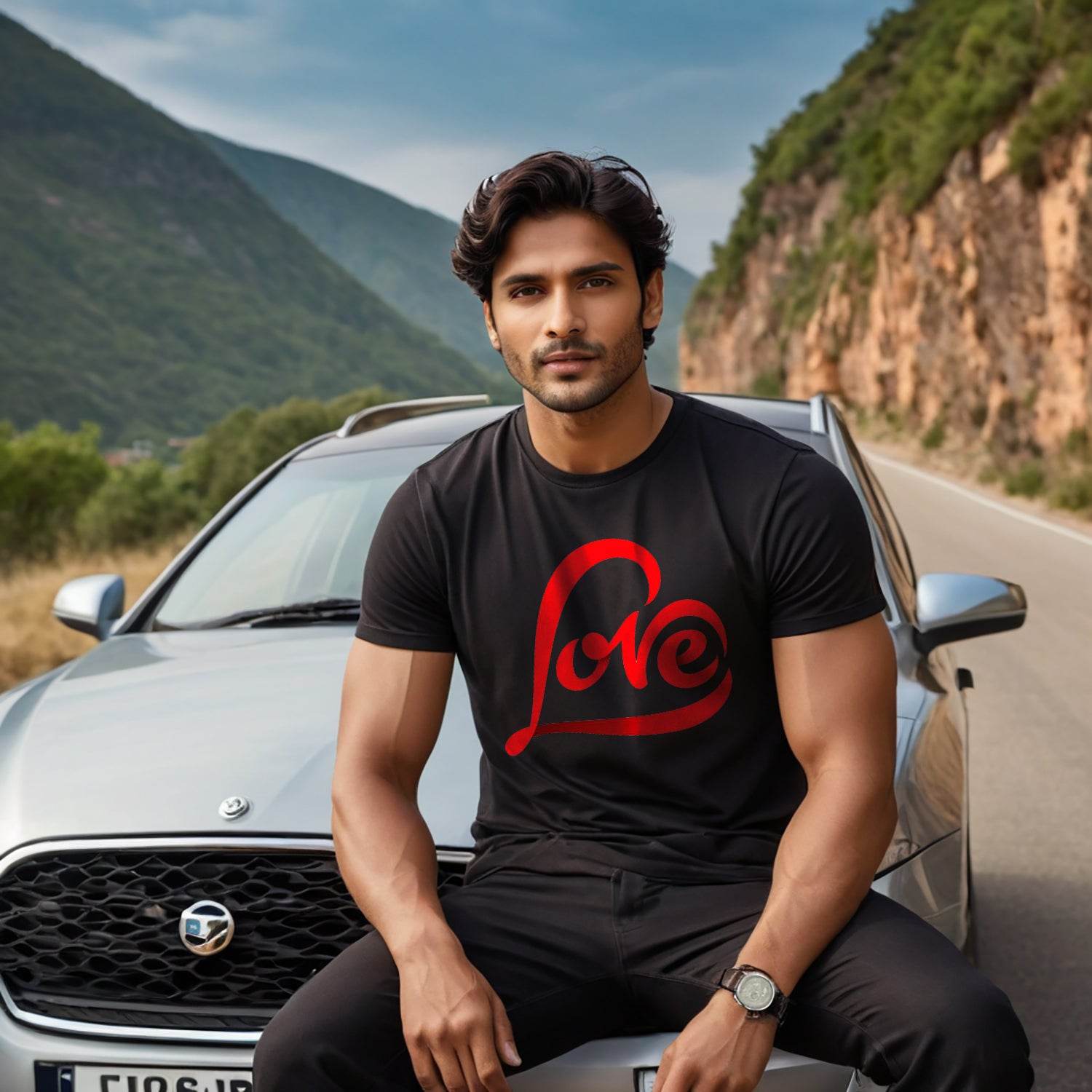 Love Encouraging - Unisex Round Neck Regular Fit 100% Combed Cotton Half Sleeve T-Shirt - Mojilo Mart