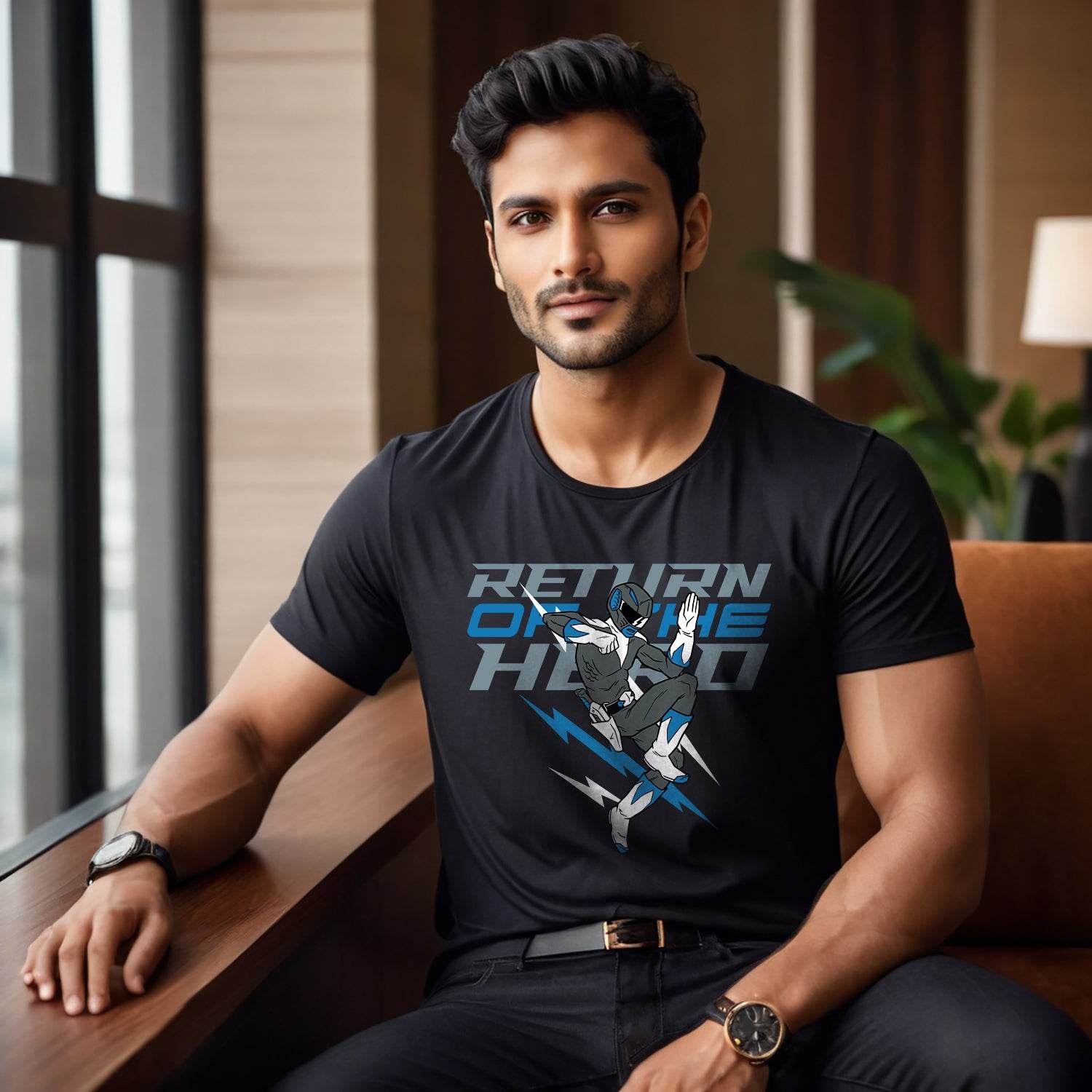 Return Of The Hero - Unisex Round Neck Regular Fit 100% Combed Cotton Half Sleeve T-Shirt - Mojilo Mart