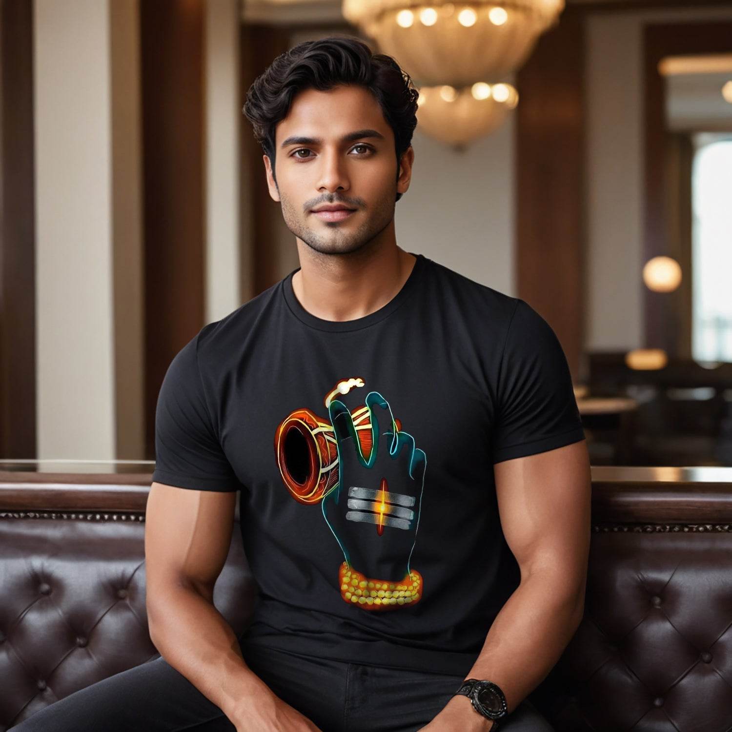 Om Namah Shivaya - Unisex Round Neck Regular Fit 100% Combed Cotton Half Sleeve T-Shirt - Mojilo Mart