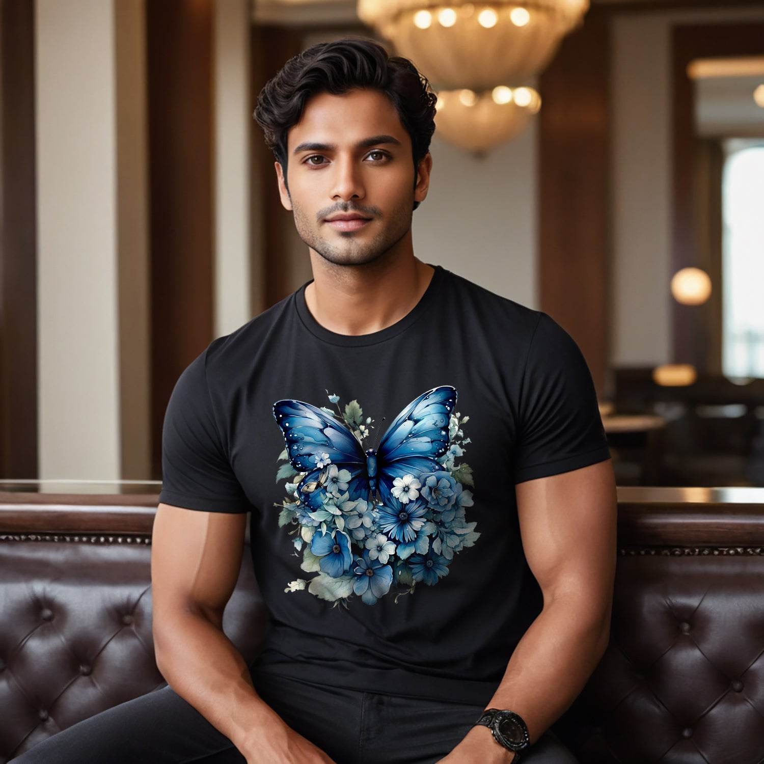 Butterfly world - Unisex Round Neck Regular Fit 100% Combed Cotton Half Sleeve T-Shirt - Mojilo Mart