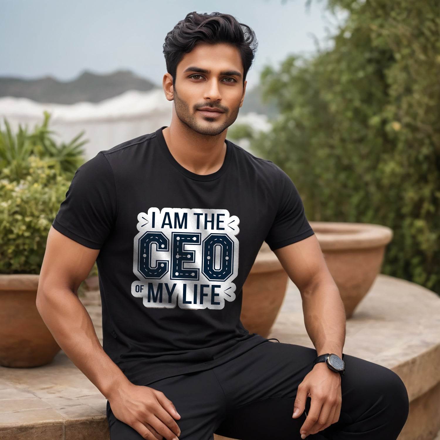 I AM THE CEO OF MY LIFE - Unisex Round Neck Regular Fit 100% Combed Cotton Half Sleeve T-Shirt - Mojilo Mart