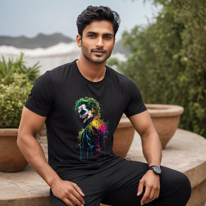 Joker DC - Unisex Round Neck Regular Fit 100% Combed Cotton Half Sleeve T-Shirt - Mojilo Mart