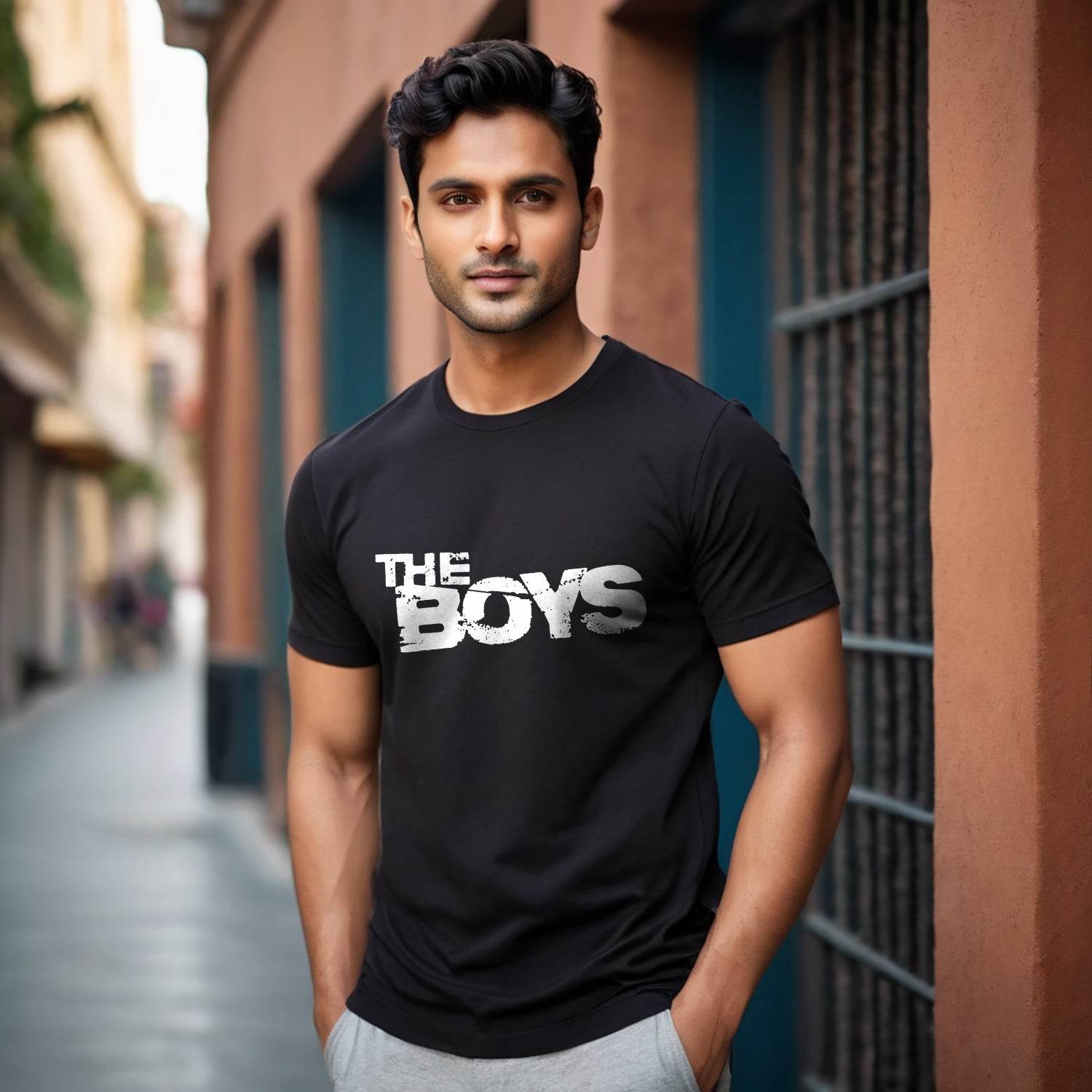 The Boys - Unisex Round Neck Regular Fit 100% Combed Cotton Half Sleeve T-Shirt - Mojilo Mart