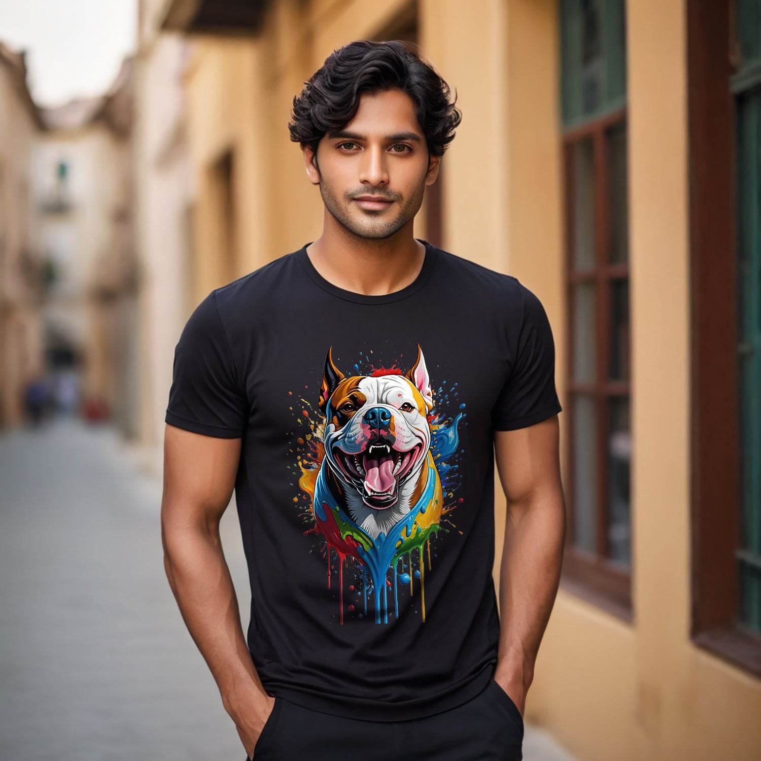 Bull Dog - Unisex Round Neck Regular Fit 100% Combed Cotton Half Sleeve T-Shirt - Mojilo Mart
