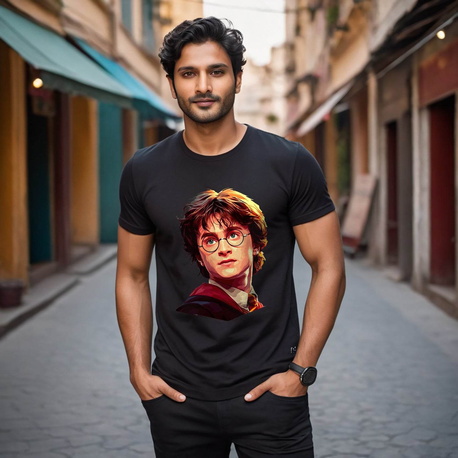 Harry Potter New - Unisex Round Neck Regular Fit 100% Combed Cotton Half Sleeve T-Shirt - Mojilo Mart