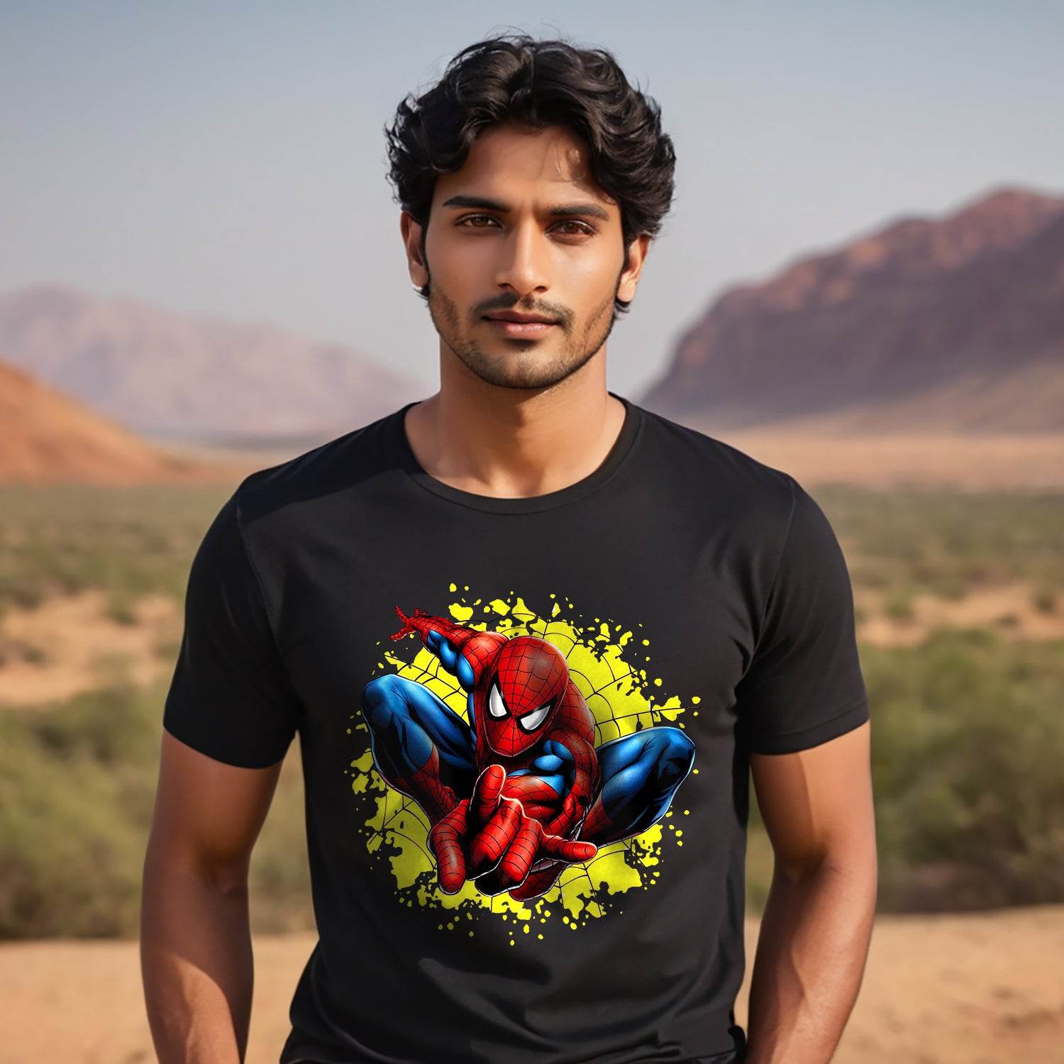 Marvel Spiderman - Unisex Round Neck Regular Fit 100% Combed Cotton Half Sleeve T-Shirt - Mojilo Mart