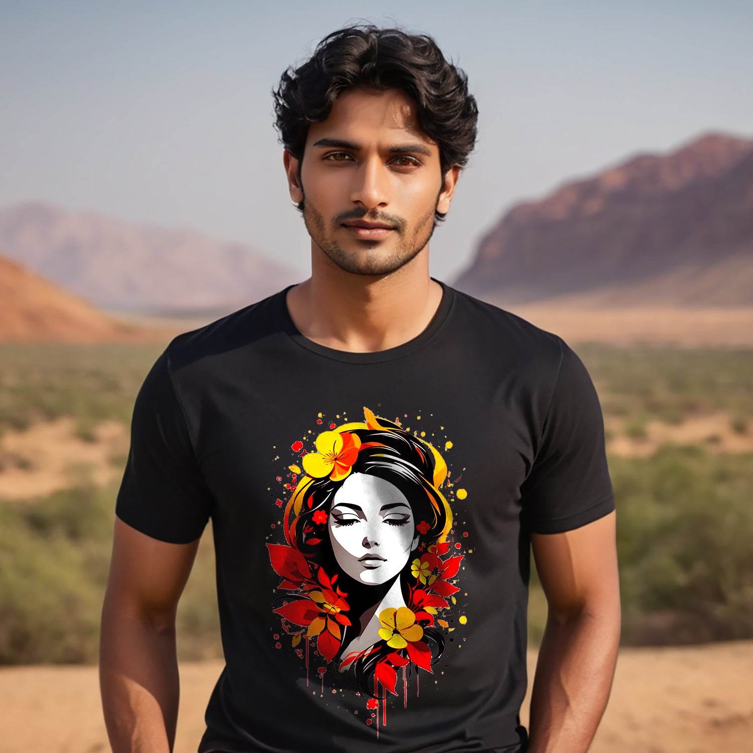 Cute Colorful Woman Various - Unisex Round Neck Regular Fit 100% Combed Cotton Half Sleeve T-Shirt - Mojilo Mart