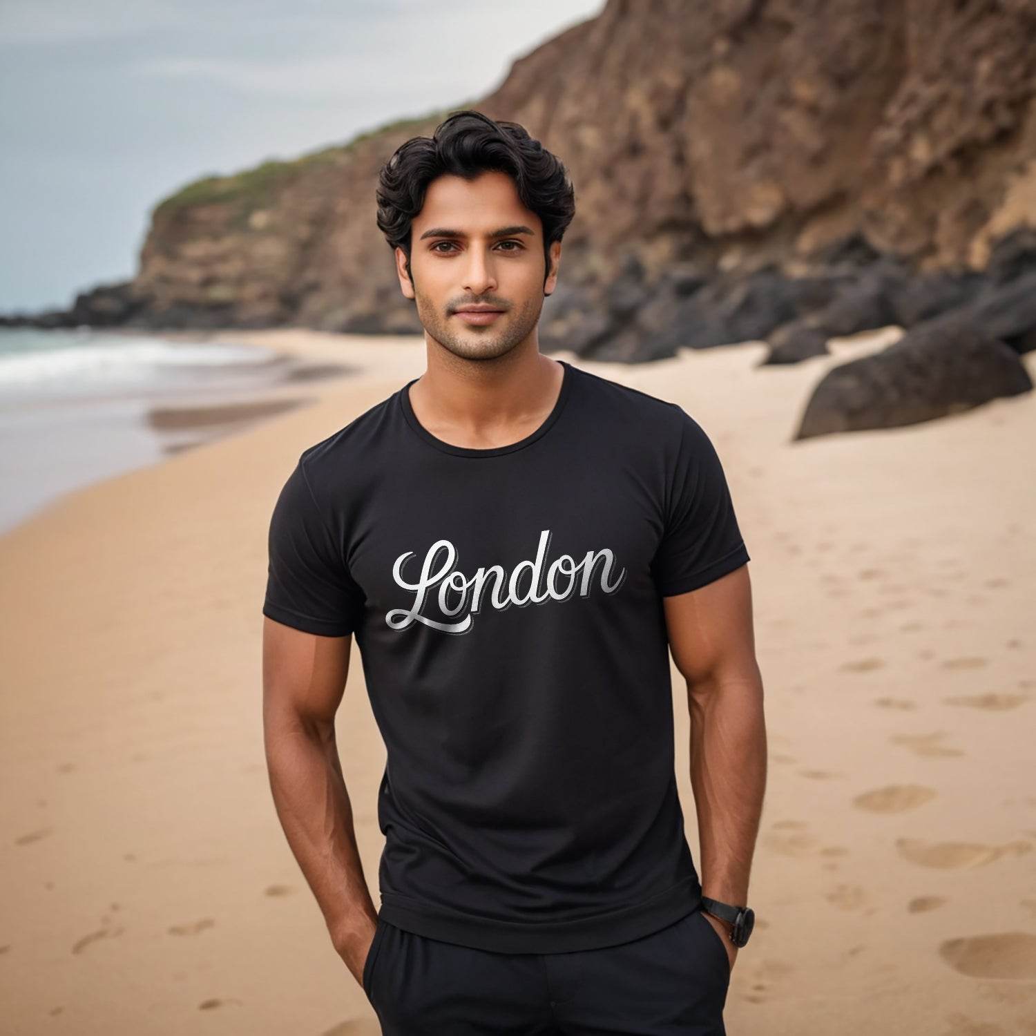 Cool London UK Vibes - Unisex Round Neck Regular Fit 100% Combed Cotton Half Sleeve T-Shirt - Mojilo Mart